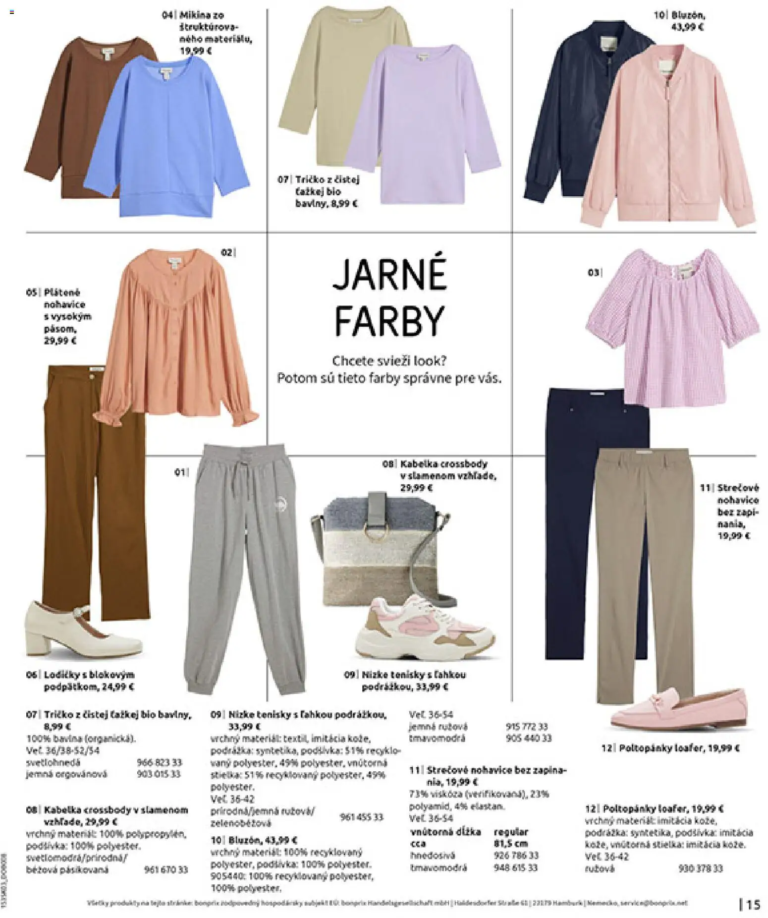 Nové Bonprix akcie – leták je platný od 10.03.2026 | Strana: 17 | Produkty: Tričko, Mikina, Nohavice, Lodičky