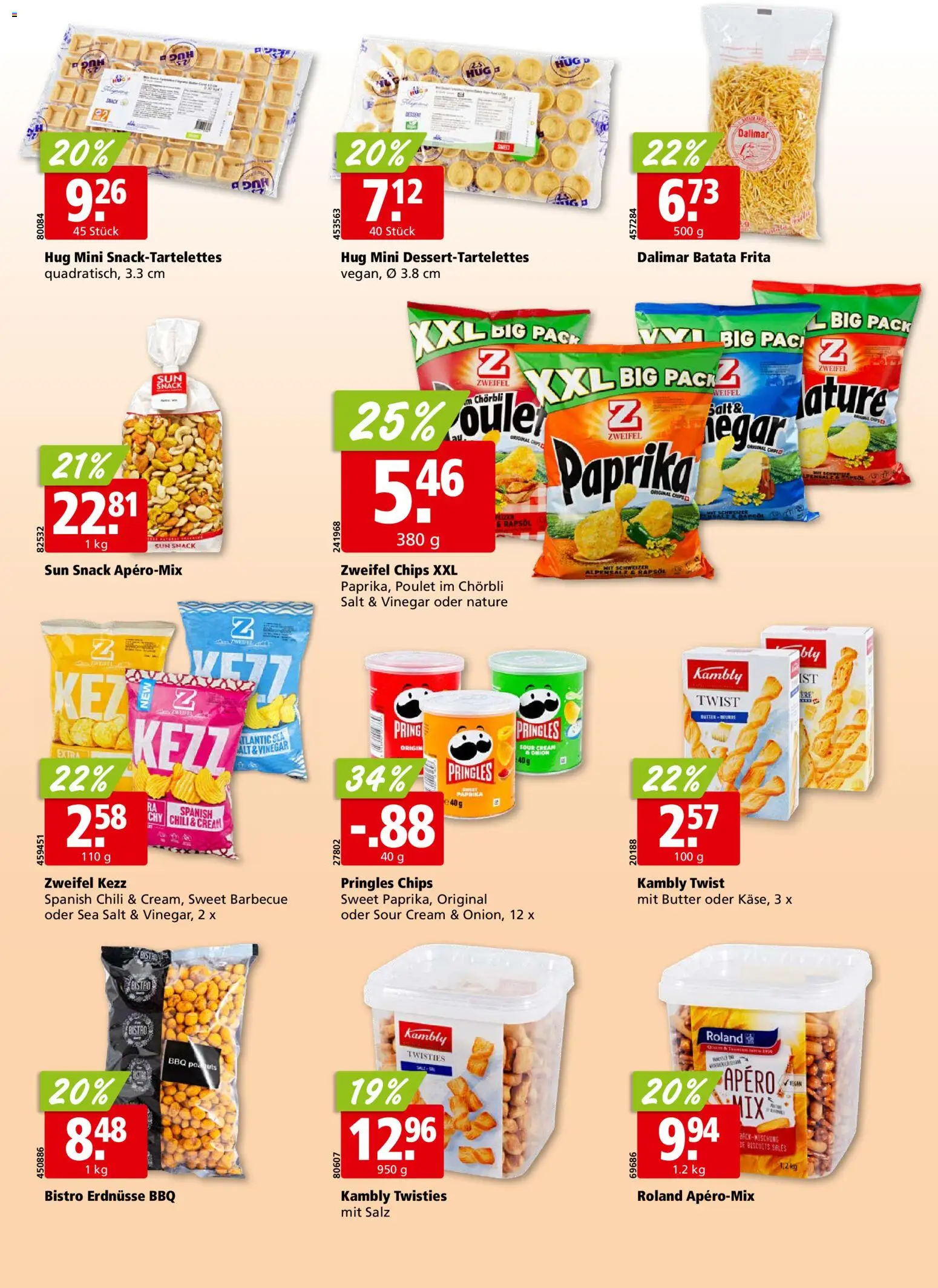 Aligro aktionen Chavannes, Matran, Genf, Sitten – gültig ab 30.03.2026 | Seite: 20 | Produkte: Erdnüsse, Rapsöl, Chili, Salz