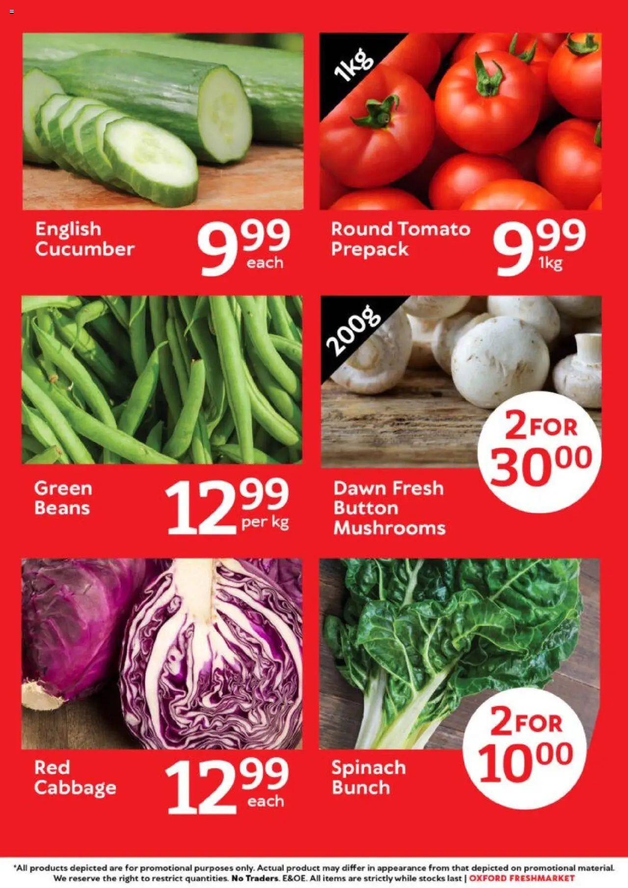 New Oxford Freshmarket catalogue – valid from 20.09.2025 | Page: 4 | Products: Mushrooms, Beans
