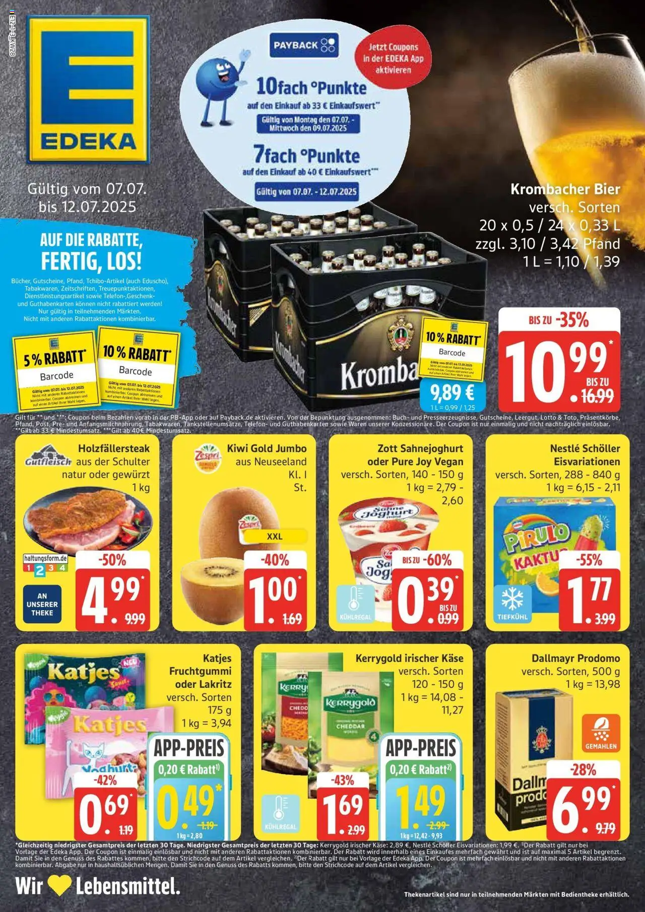 Edeka prospekt Ammersbek	 - gültig ab dem 06.07.2025 | Seite: 1 | Produkte: Käse, Dallmayr, Dallmayr prodomo, Telefon