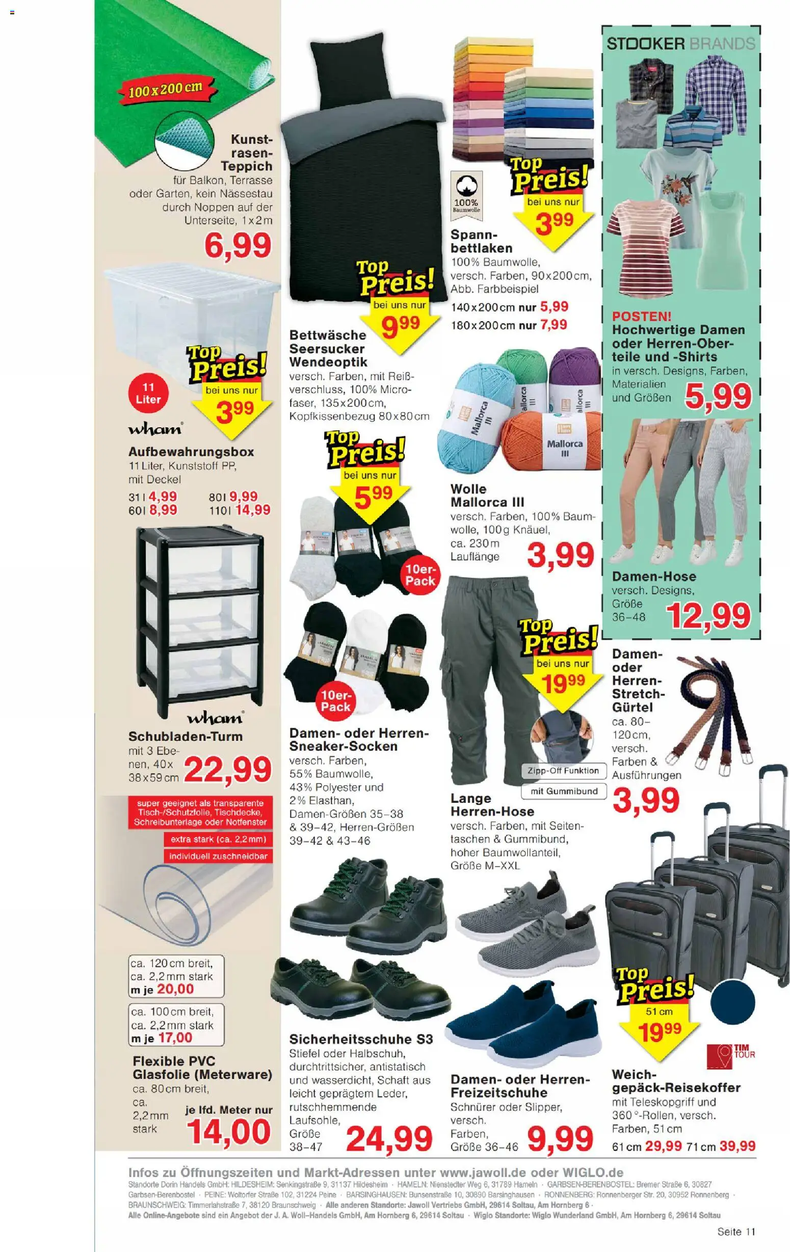 Wiglo Wunderland Prospekt – gültig ab 13.04.2026 | Seite: 15 | Produkte: Bettwäsche, Teppich, Stiefel, Gürtel