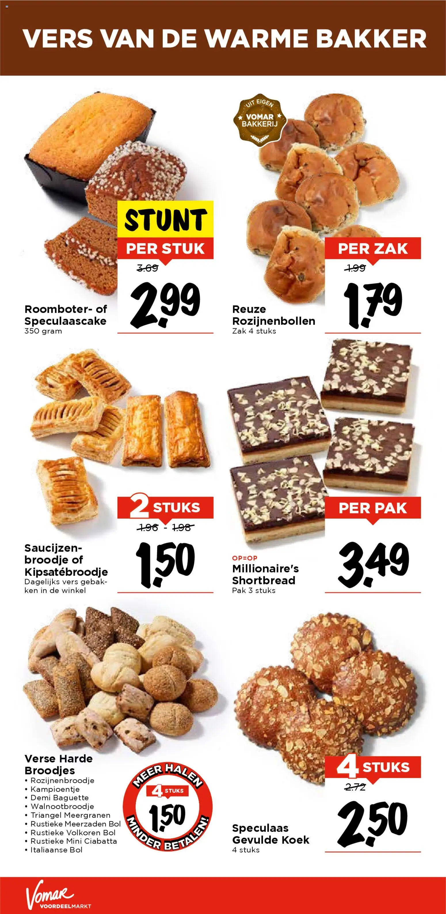 {H1} | Pagina: 18 | Producten: Roomboter, Zak, Broodje, Broodjes