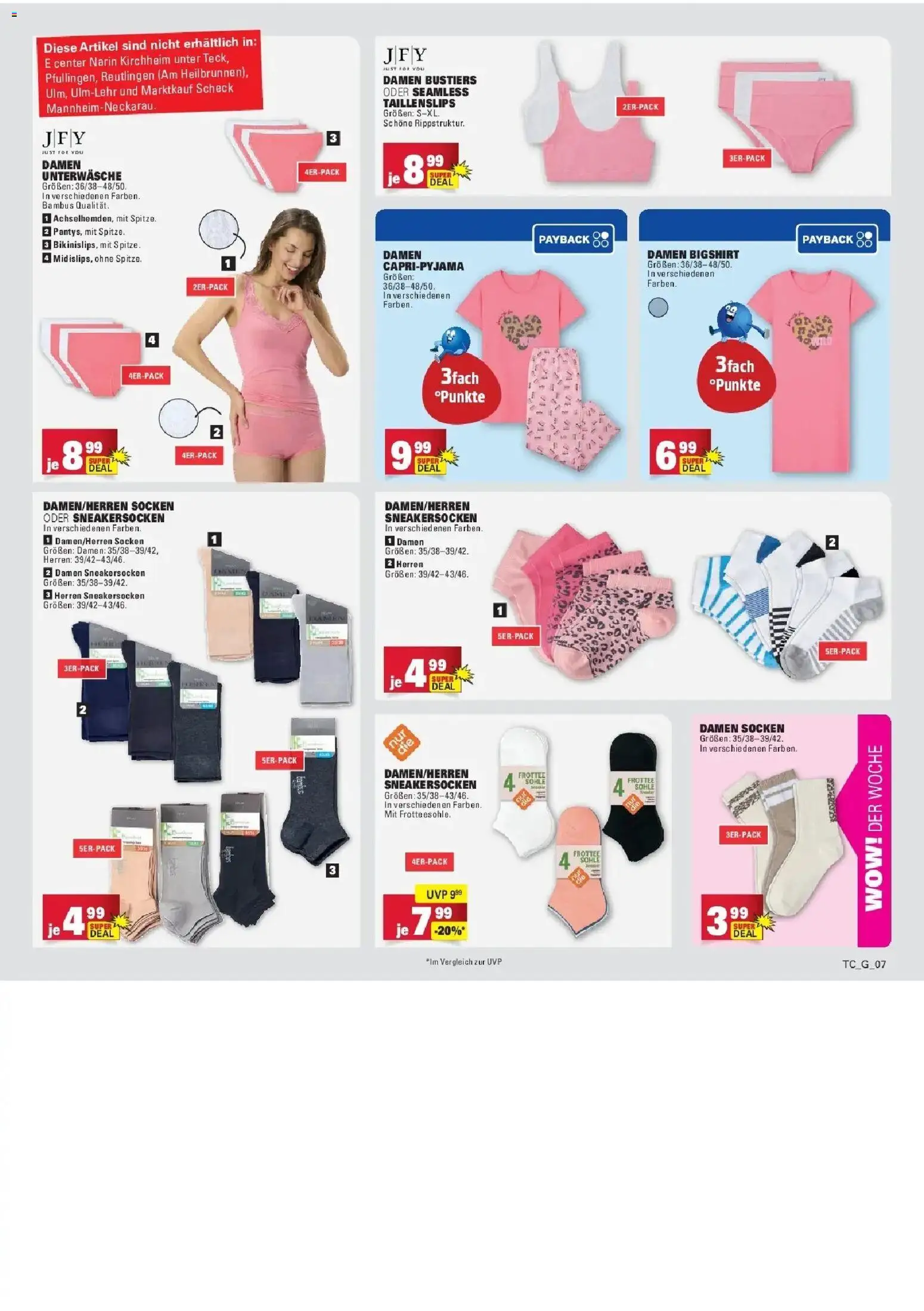 Angebote – gültig ab 16.03.2026 | Seite: 74 | Produkte: Unterwäsche, Socken