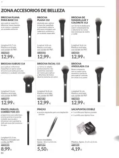 Vista previa PINCEL PARA EL CORRECTOR 215, proporciona una cobertura precisa gracias a su punta ovalada, que ayuda a difuminar con suavidad la delicada zona del contorno de ojos válido desde el 01.11.2025 | Página: 86 | Productos: Maquillaje, Polvo, Colorete, Base de maquillaje