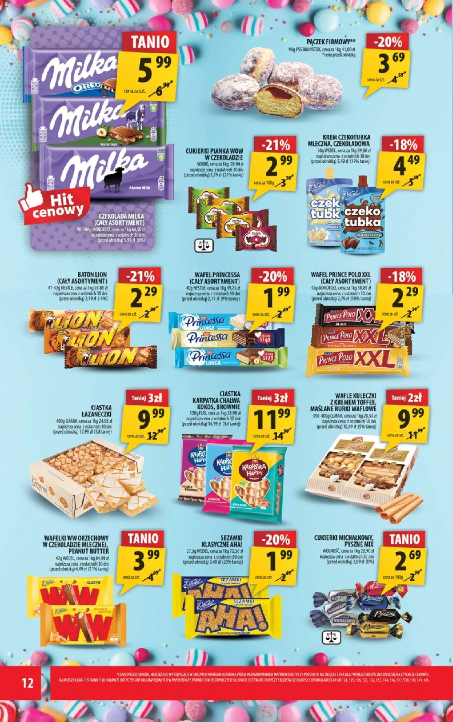 Arhelan Black Friday od 21.11.2025 | Strona: 12 | Produkty: Baton, Wafelki, Krem, Rurki waflowe