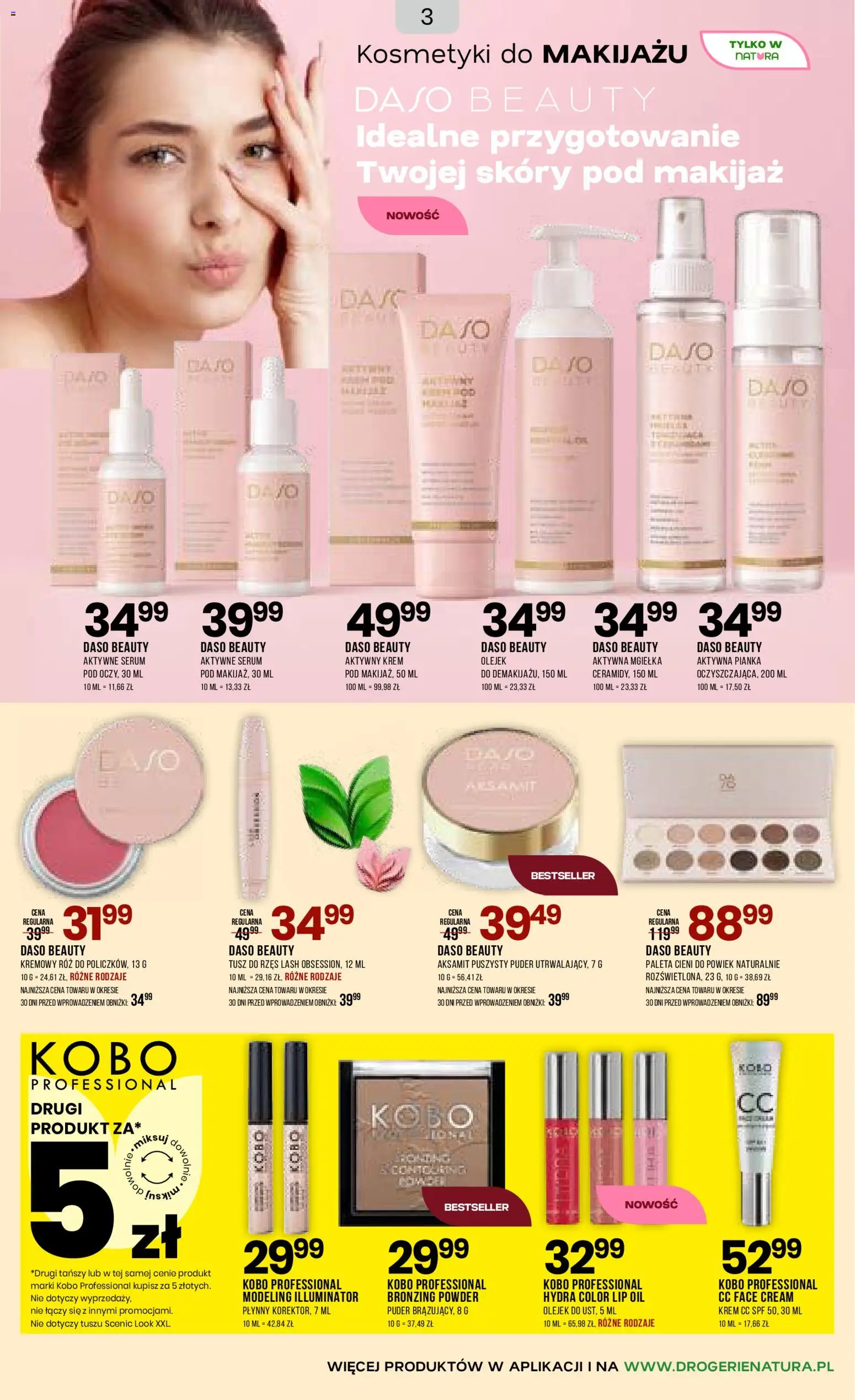 Drogerie Natura Gazetka od 16.02.2026 | Strona: 3 | Produkty: Kosmetyki, Krem CC, Bronzer, Tusz do rzęs