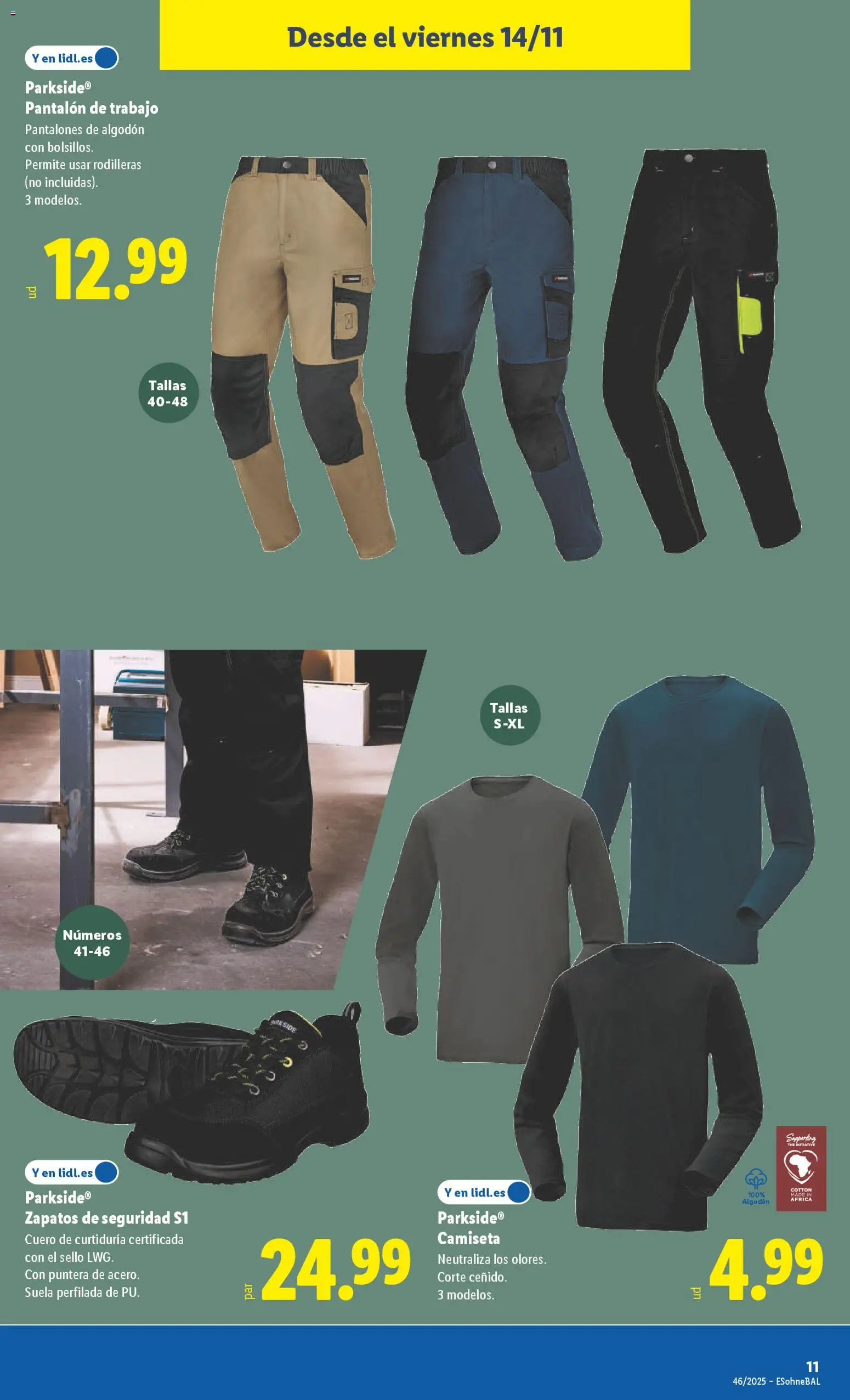 Lidl folleto de bazar │ válido desde el 10.11.2025 | Página: 19 | Productos: Pantalones