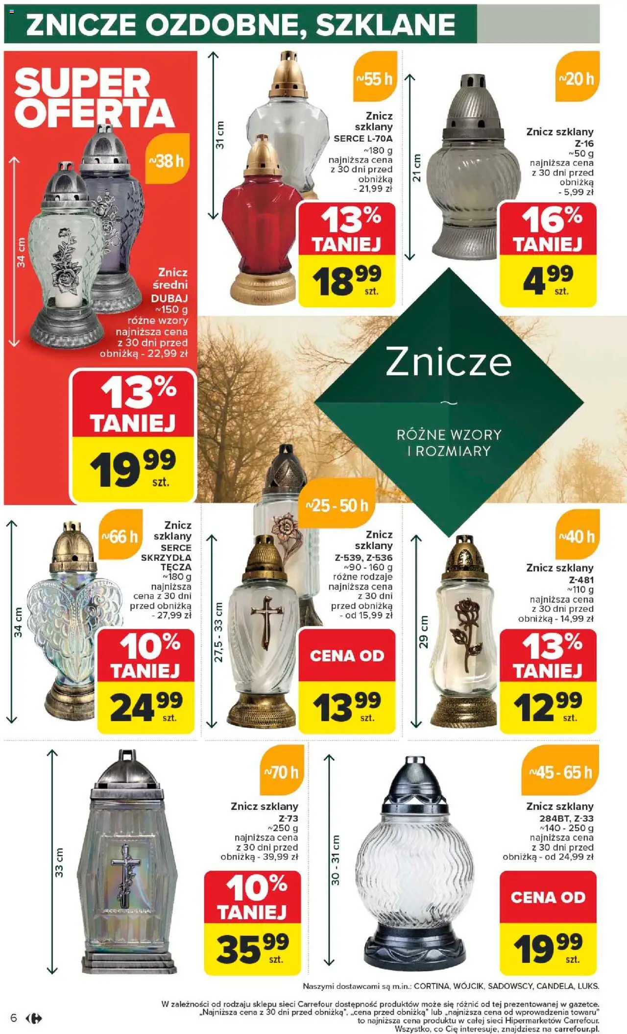 Carrefour Gazetka - Łap okazje od 09.10.2025 | Strona: 6 | Produkty: Znicze