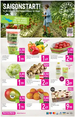 Sutterlüty Flugblatt ab 16.04.2026 gültig | Seite: 12 | Produkte: Gemüse, Regal, Äpfel, Orangen