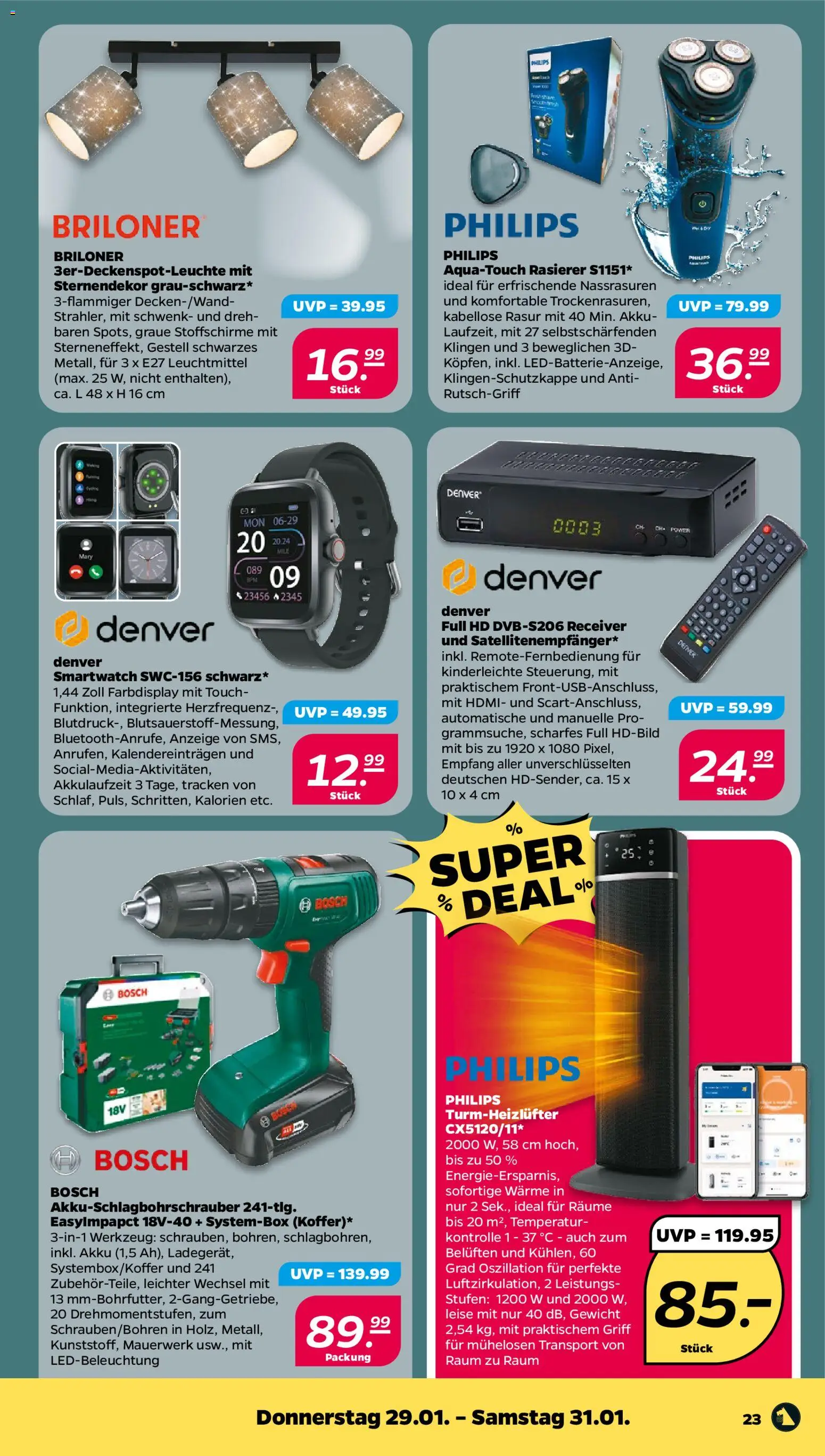 Netto Prospekt 	 – gültig ab 25.01.2026 | Seite: 25 | Produkte: Bosch, Gewicht, Rasierer, Smartwatch