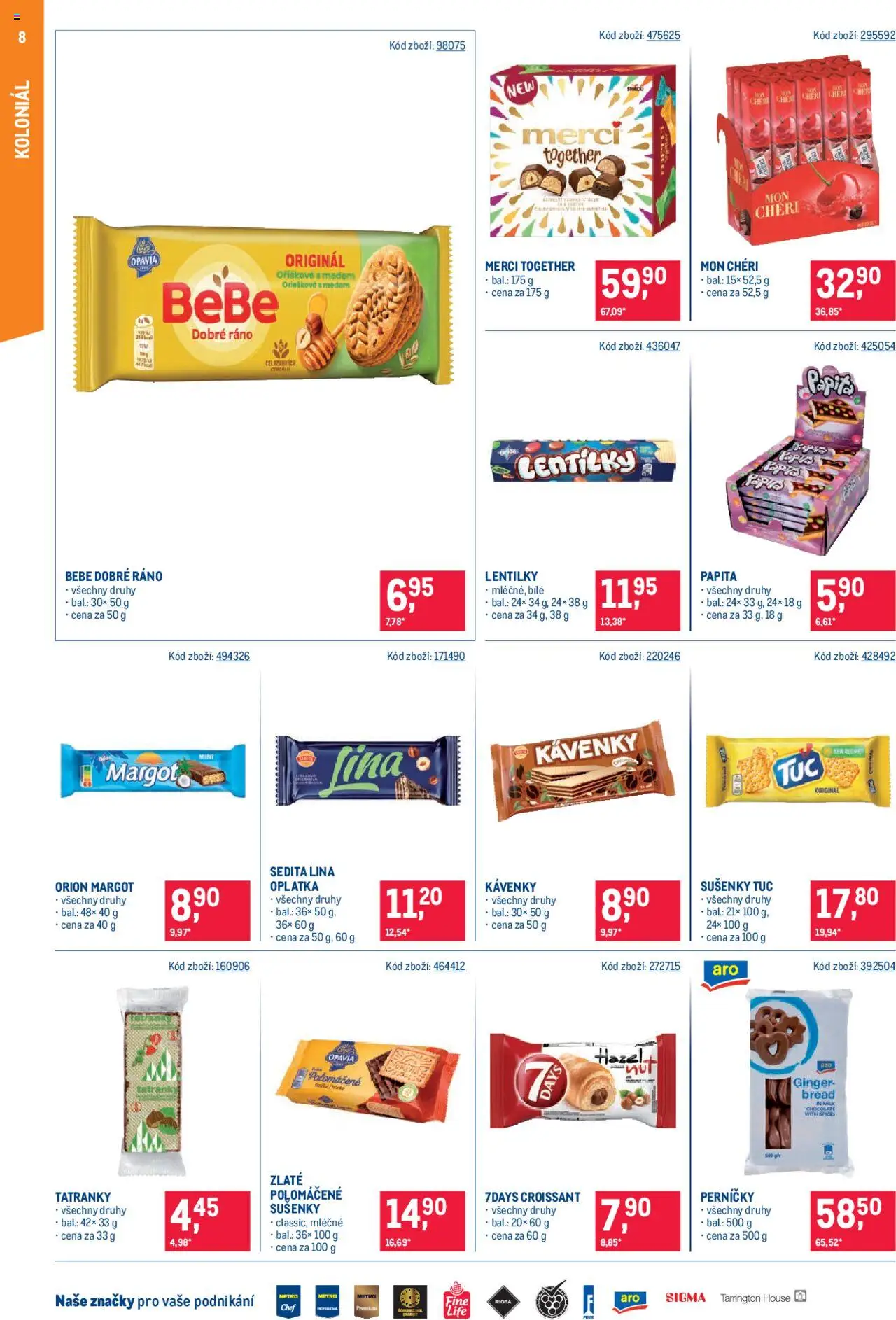 Makro leták - Maloobchod od 10.09.2025 | Strana: 8 | Produkty: Merci, Perníčky, Lentilky, Sušenky