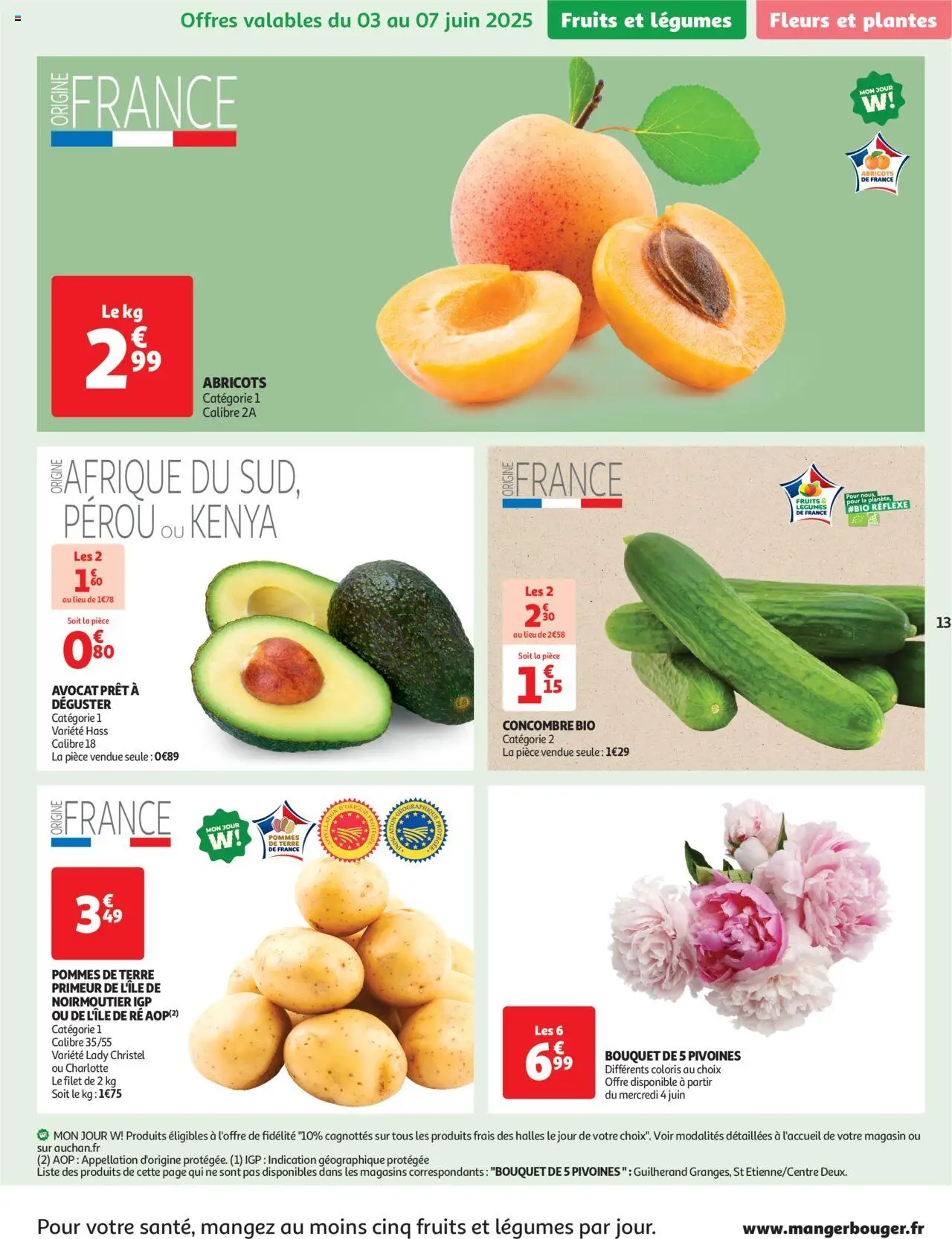  | Page: 13 | Produits: Concombre, Fleurs et plantes, Pommes, Pommes de terre