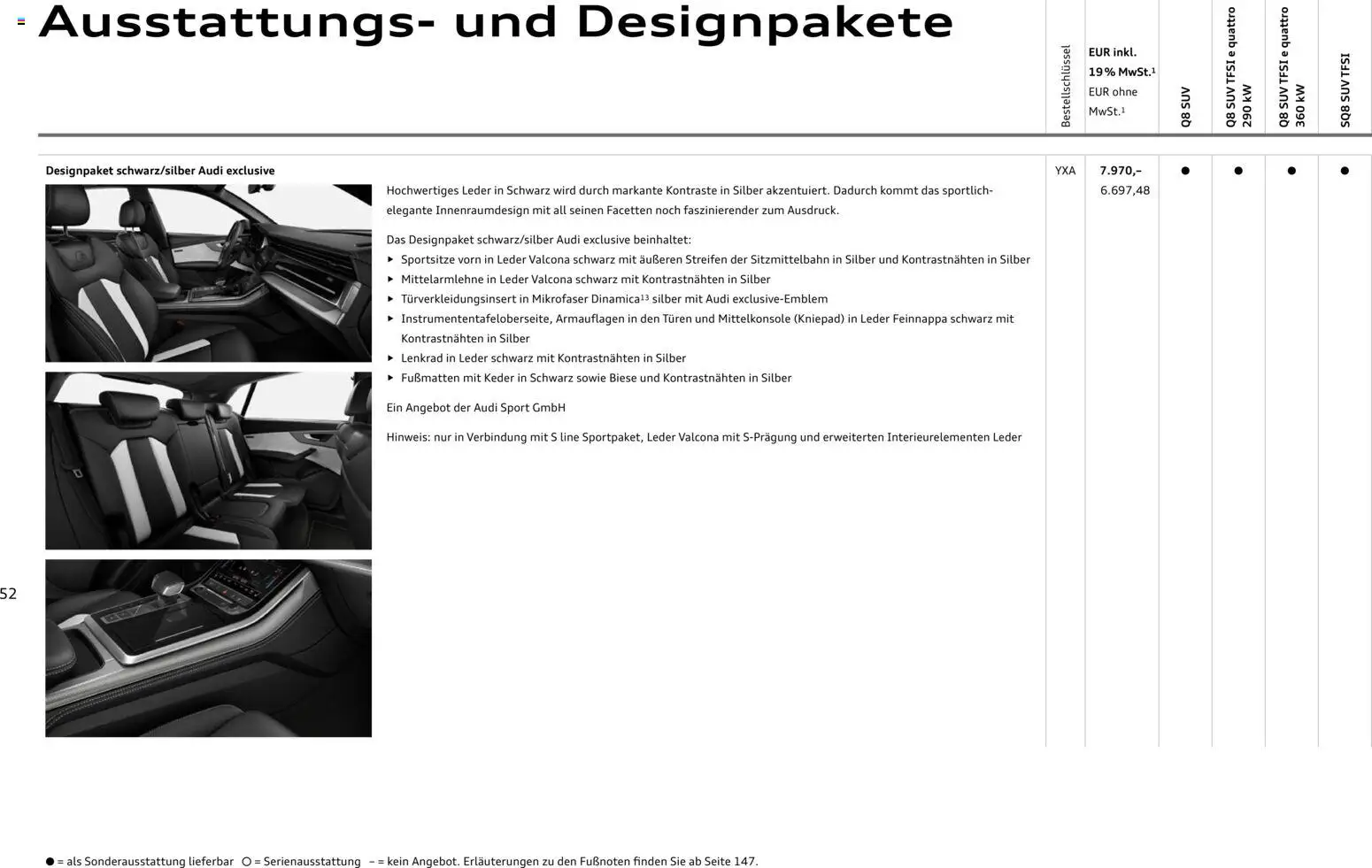 Audi Q8 – gültig ab 28.10.2025 | Seite: 52