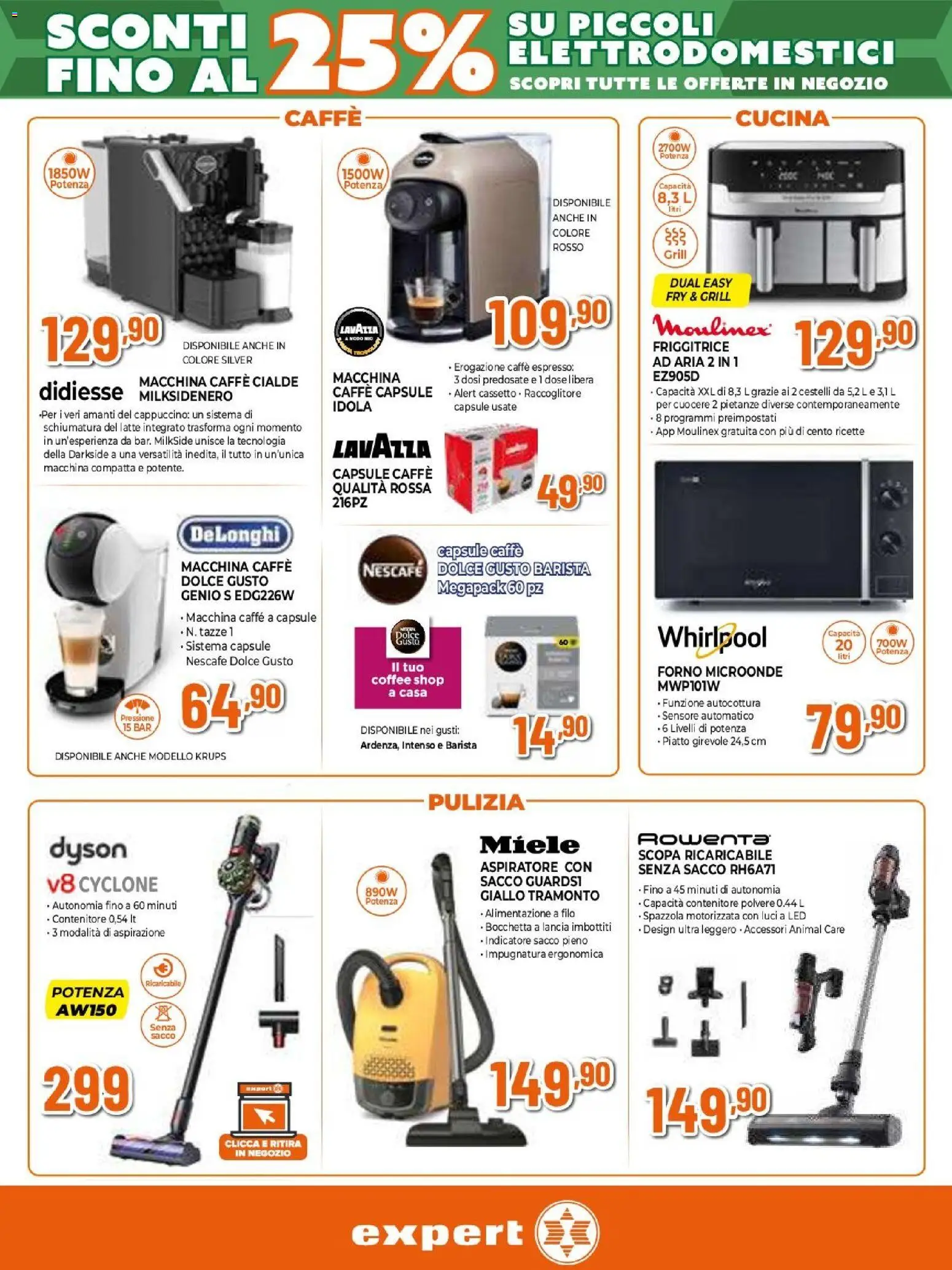 Volantino Expert del 12.02.2026 | Pagina: 16 | Prodotti: Microonde, Contenitore, Piatto, Lavazza