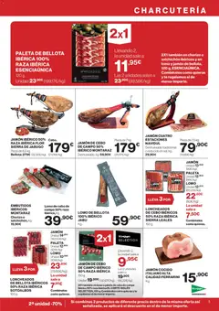 Vista previa El Corte Inglés ofertas válido desde el 07.01.2026 | Página: 5 | Productos: Jamón ibérico, Jamón, Jamón cocido, Νυχτικό
