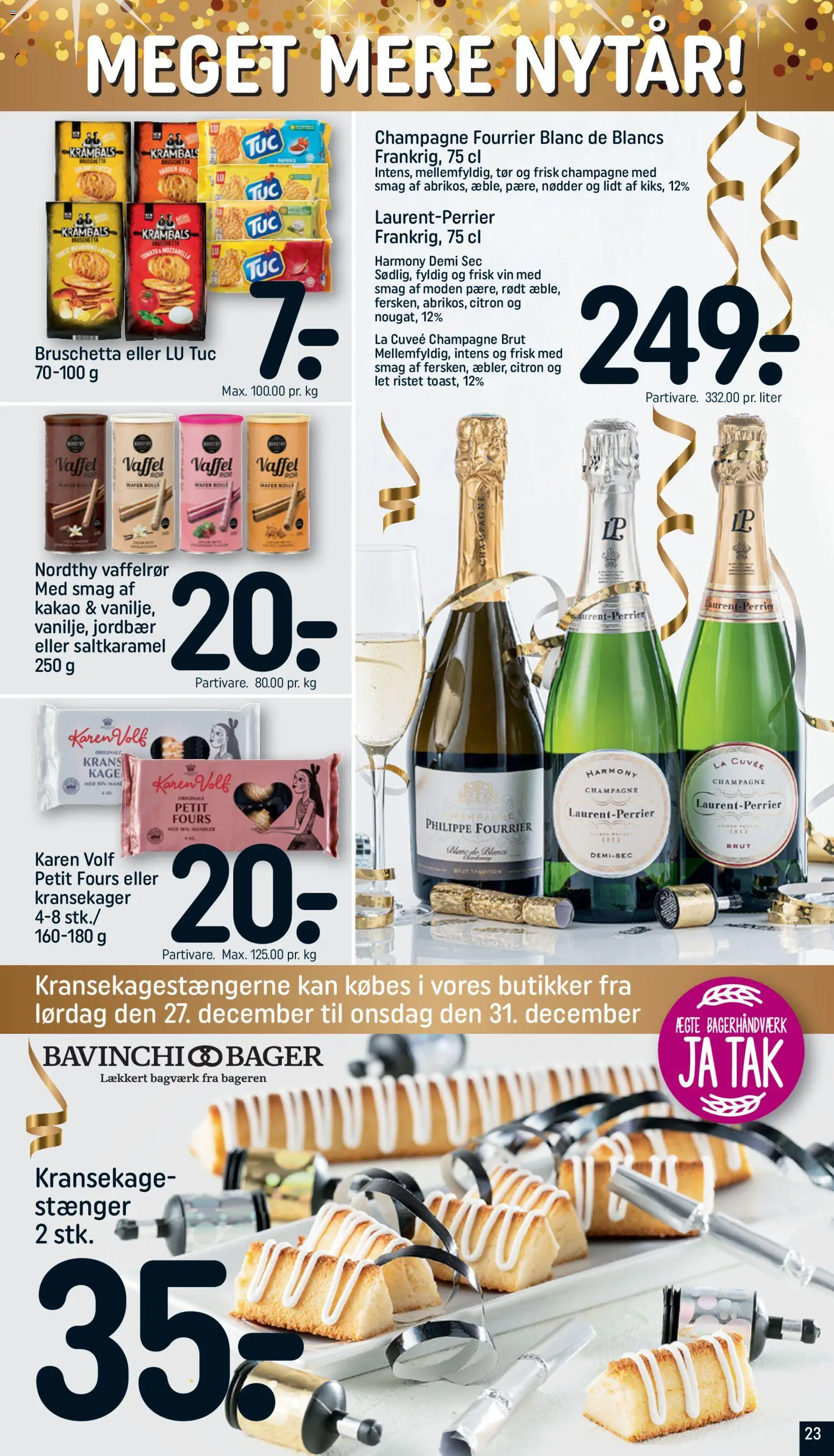 Rema 1000 tilbudsavis – gyldig fra 27.12.2025 | Side: 23 | Produkter: Vin, Jordbær, Nødder, Kakao