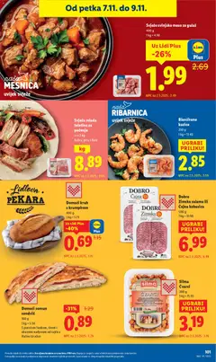 Domaći somun sendvič, 160 g, 1 kg = 5.56, S purećom šunkom, sirom i ukusnim nadjevom od rajčica, Ručno izrađen - Pregled kataloga iz trgovine Lidl, vrijedi od 03.11.2025 | Stranica: 101