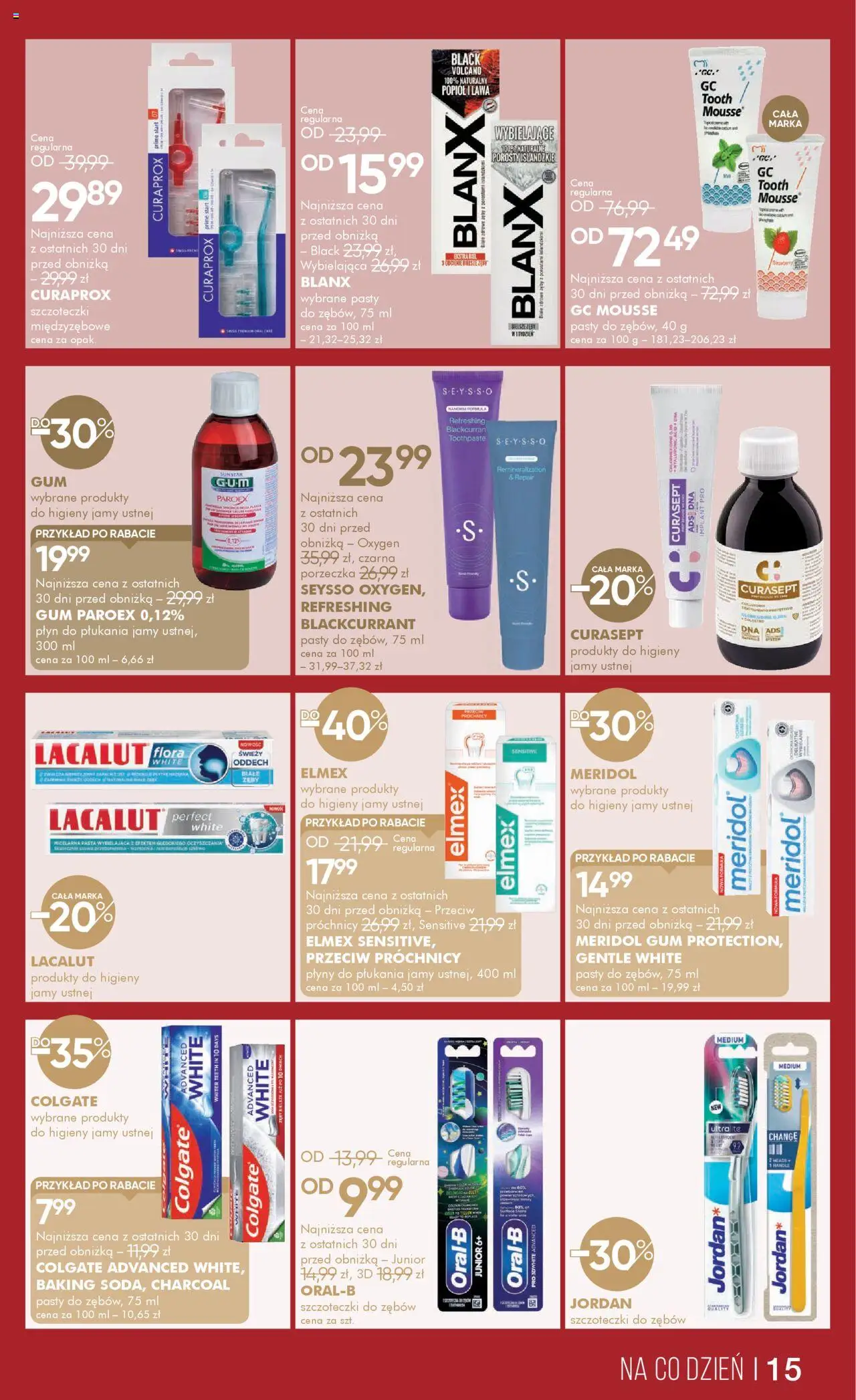 Super-pharm Gazetka od 18.09.2025 | Strona: 15 | Produkty: Curaprox, Porzeczka, Lacalut