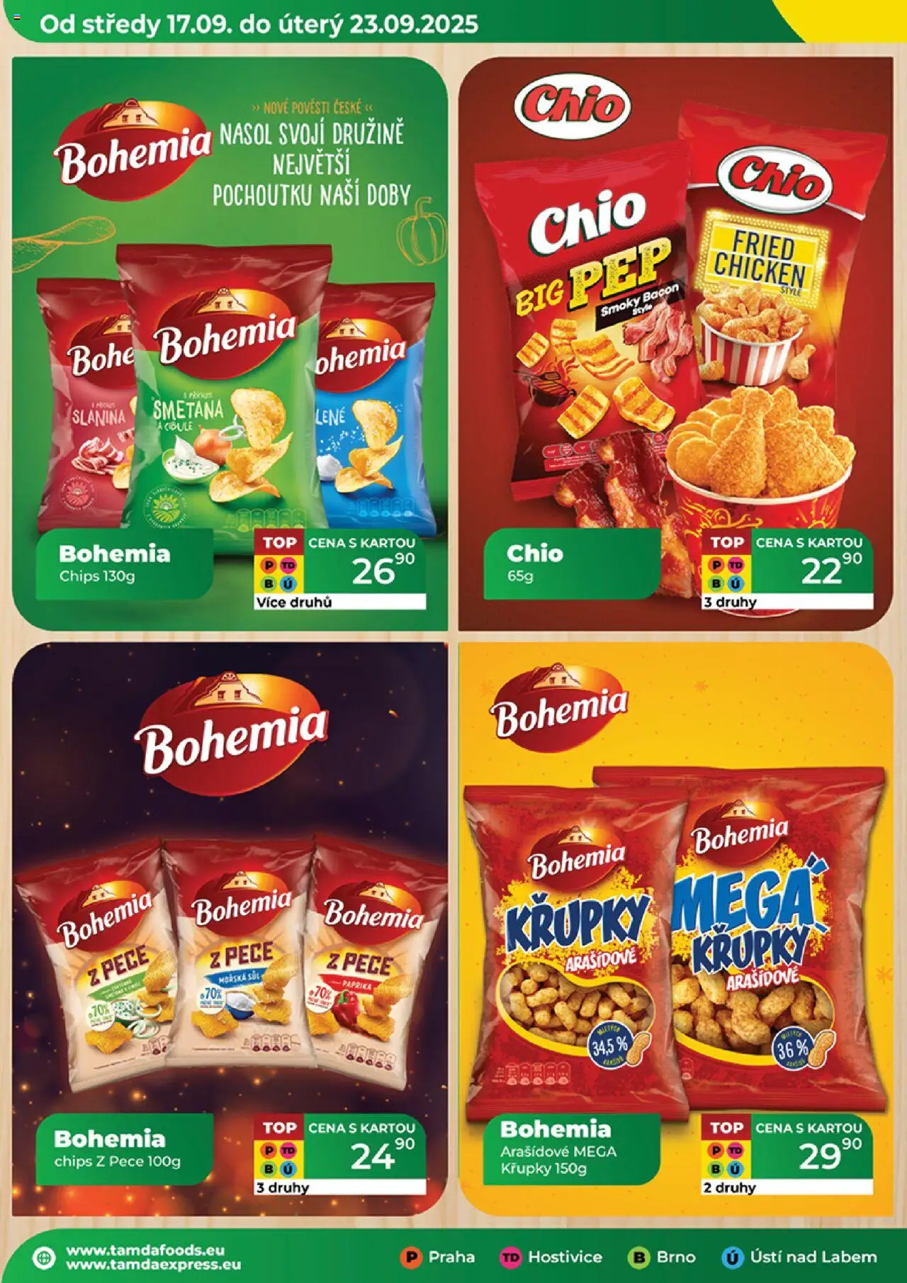 Tamda Foods leták od 17.09.2025 | Strana: 14 | Produkty: Smetana, Křupky, Slanina, Cibule