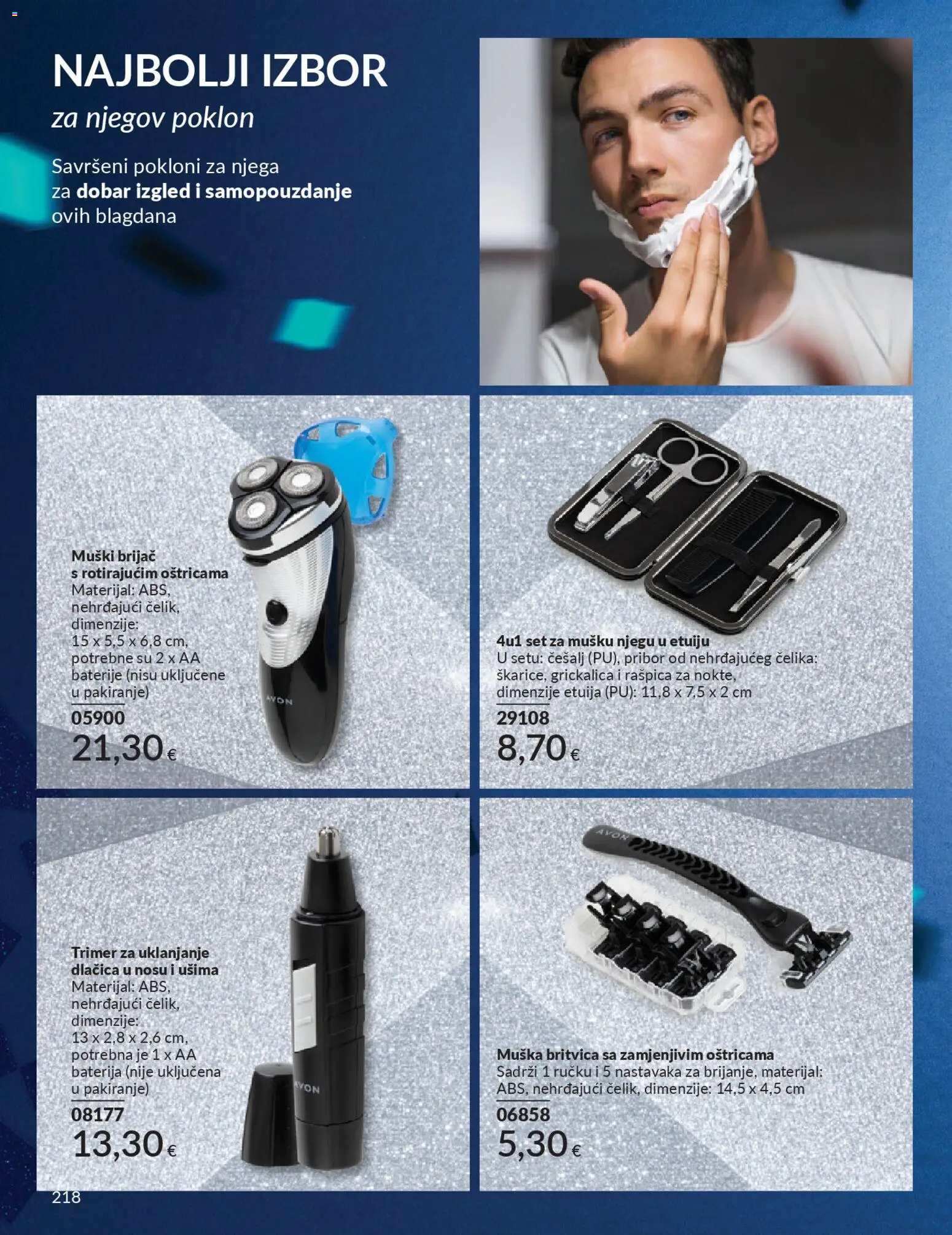 Avon katalog | vrijedi od 01.12.2025 | Stranica: 222 | Proizvodi: Baterija, Brijač, Baterije, Trimer