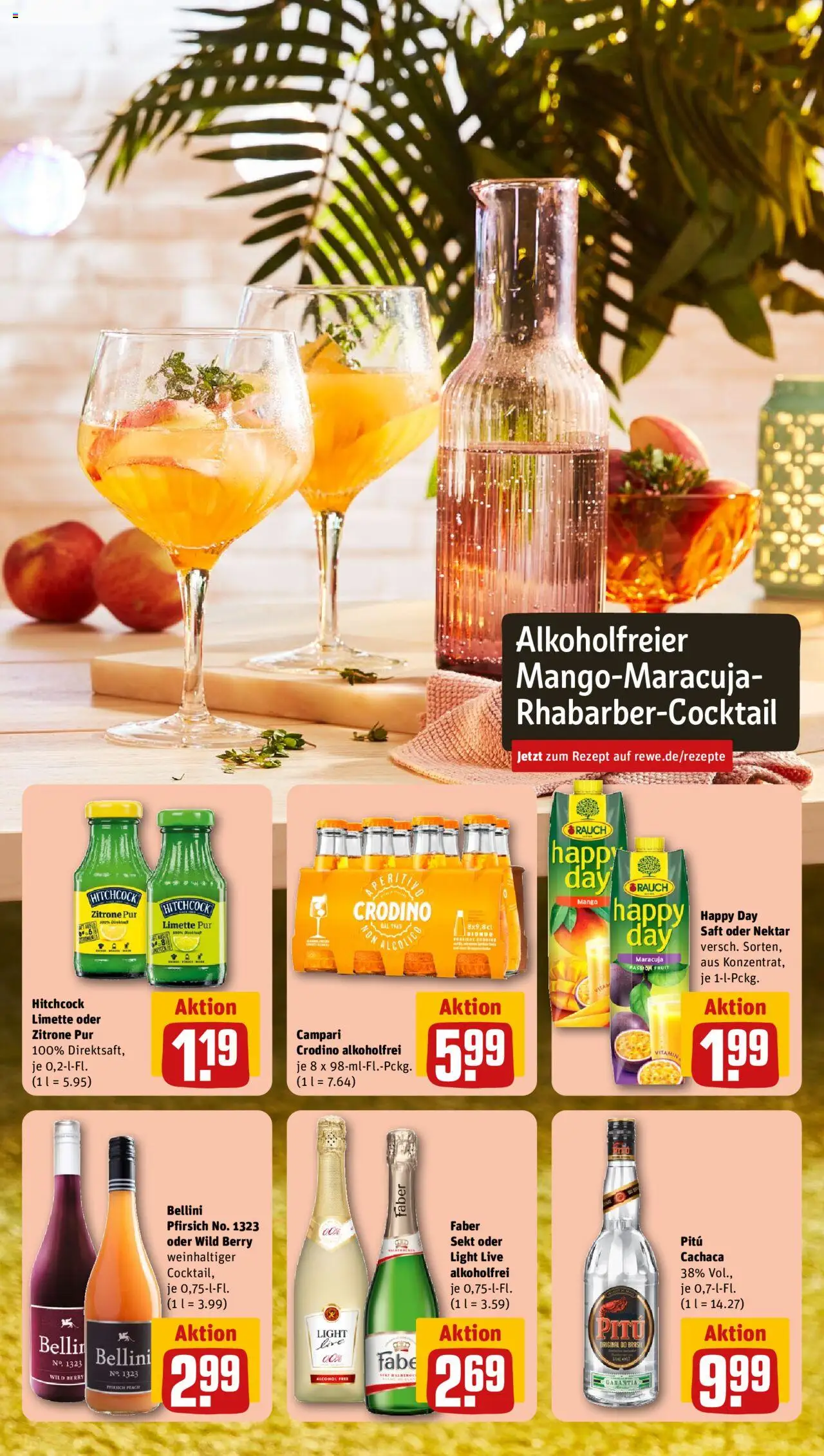 Rewe Prospekt 	 - gültig ab dem 28.07.2025 | Seite: 9 | Produkte: Sekt, Campari, Zitrone, Mango