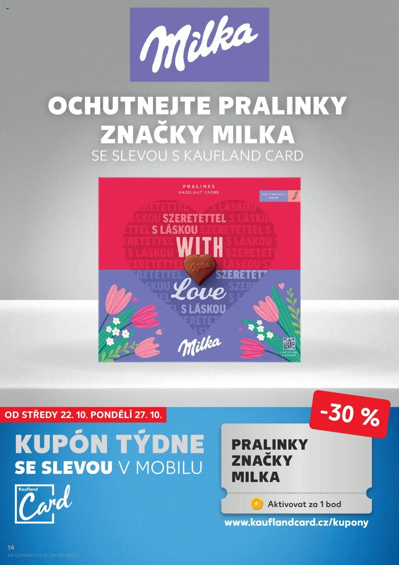 Kaufland leták - Chomutov od 22.10.2025 | Strana: 14 | Produkty: Milka
