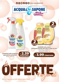 Anteprima del volantino Volantino Acqua e Sapone	 valido a partire dal 31.08.2025