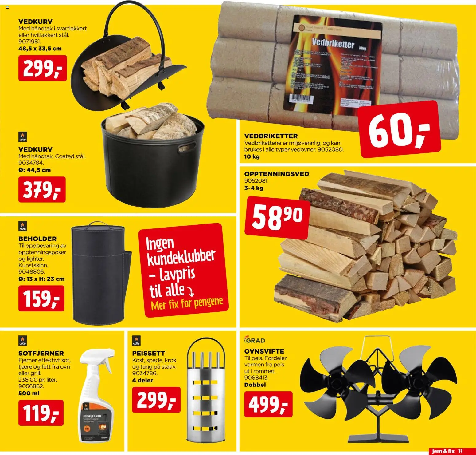 {H1} | Side: 17 | Produkter: Peis, Ovn, Håndtak