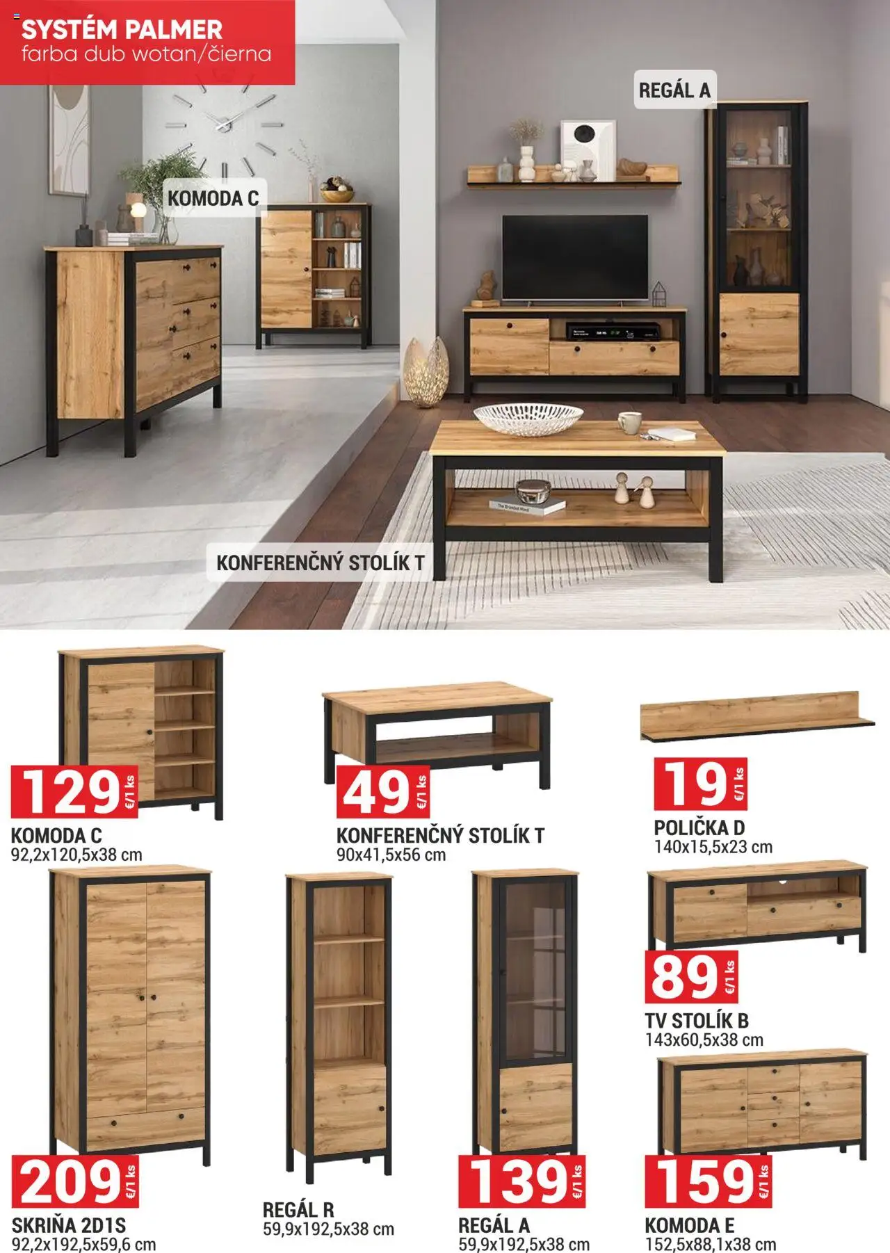 Merkury Market leták │ platný od 01.06.2025 | Strana: 25 | Produkty: Tv, Tv stolik, Regál, Skriňa