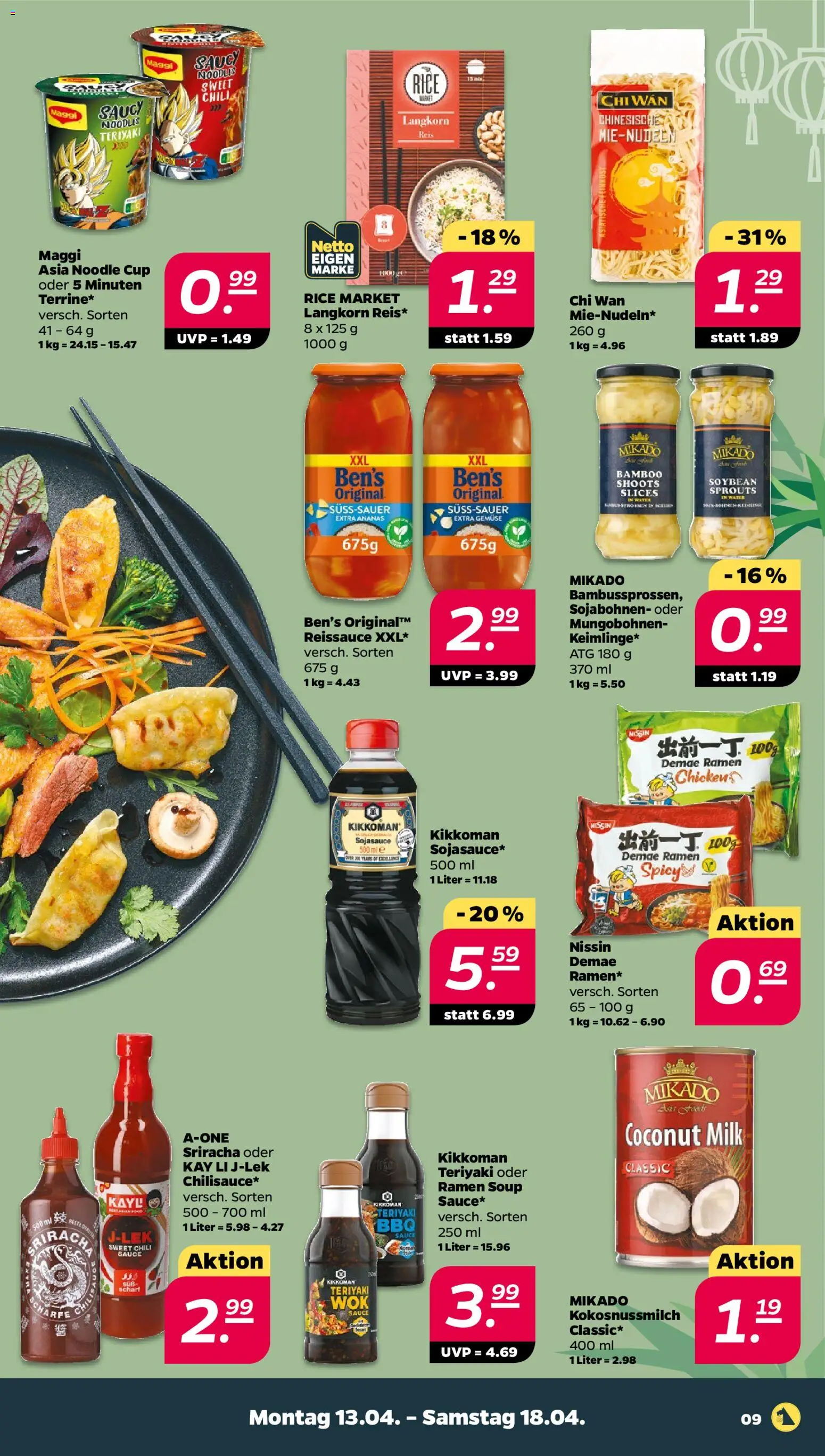 Netto Prospekt 	 – gültig ab 13.04.2026 | Seite: 9 | Produkte: Ananas, Gemüse, Chili, Reis