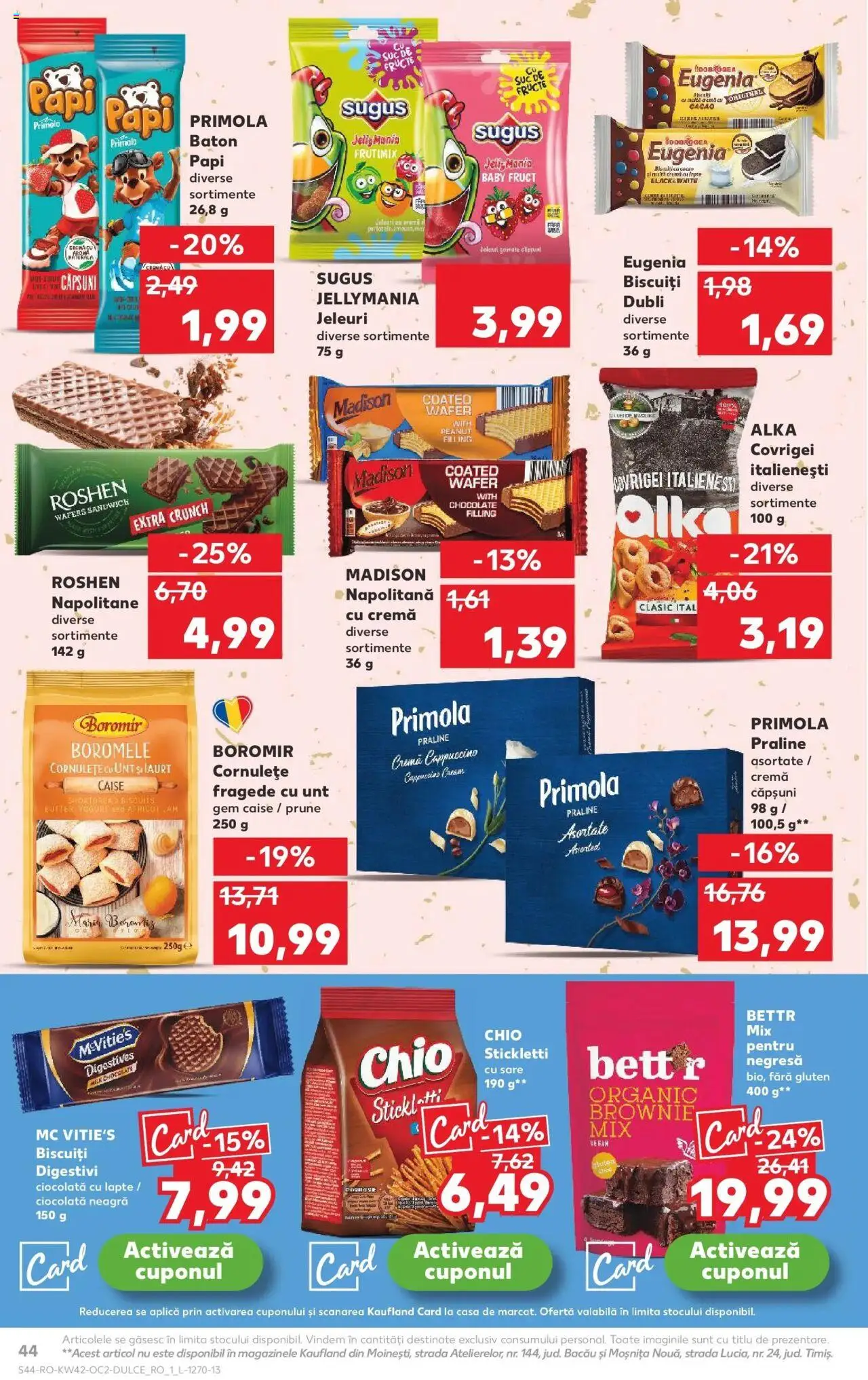 Noul catalog Kaufland – valabil de la 15.10.2025 | Pagină: 44 | Produse: Lapte, Cacao, Fructe, Sare