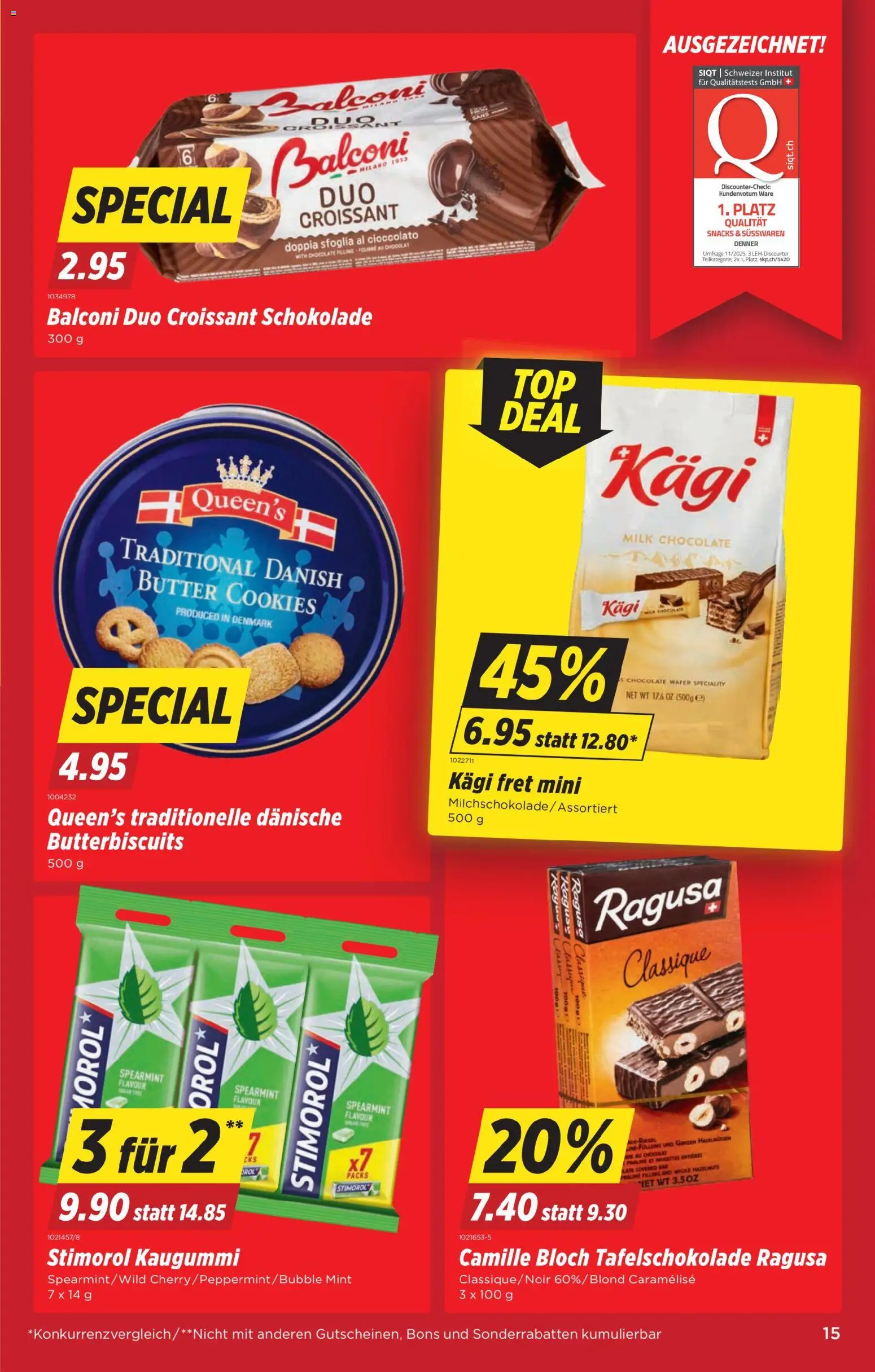 Denner Aktionen – gültig ab 06.01.2026 | Seite: 15 | Produkte: Butter, Schokolade