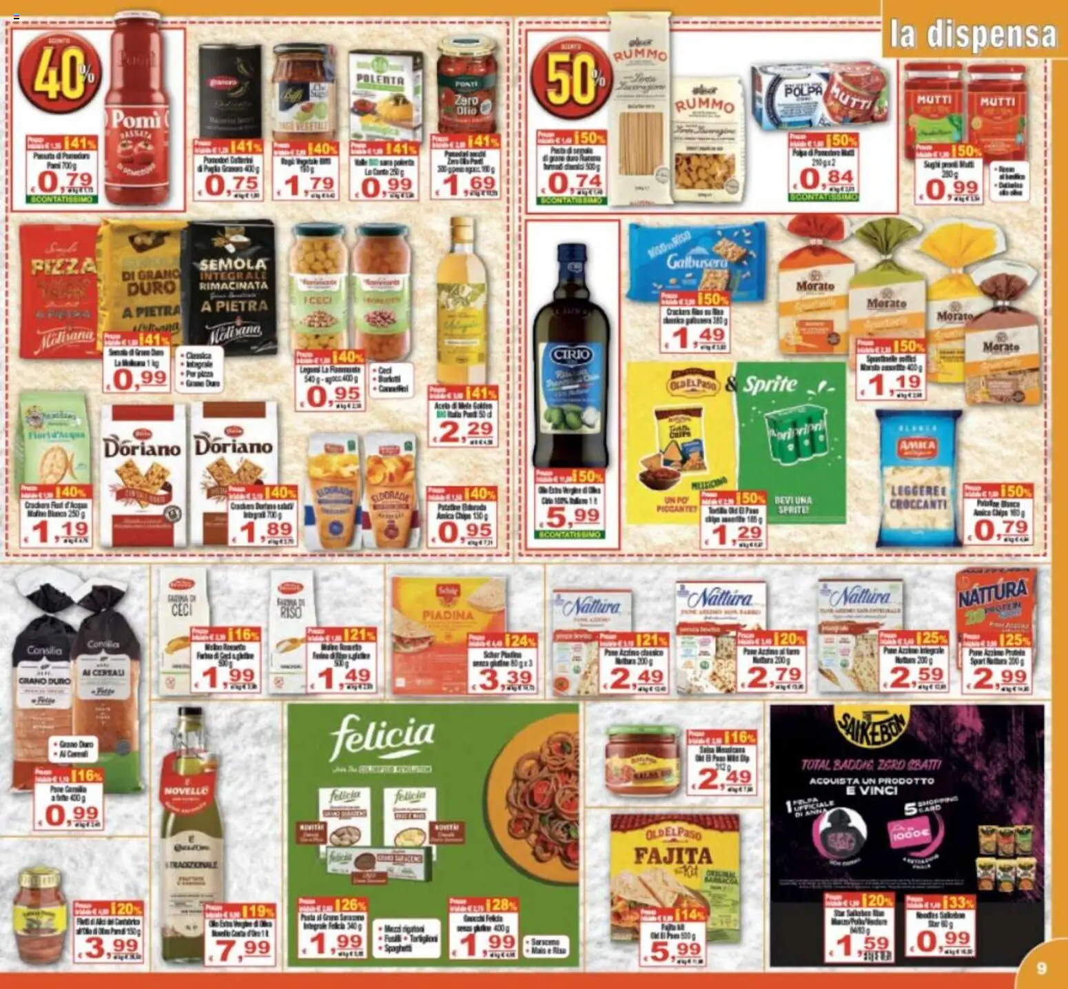 Volantino CTS del 07.11.2025 | Pagina: 9 | Prodotti: Pizza, Ceci, Piadina, Aceto