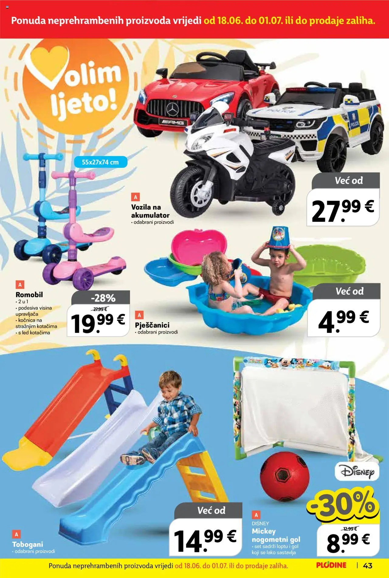 Plodine katalog | vrijedi od 18.06.2025 | Stranica: 43 | Proizvodi: Romobil
