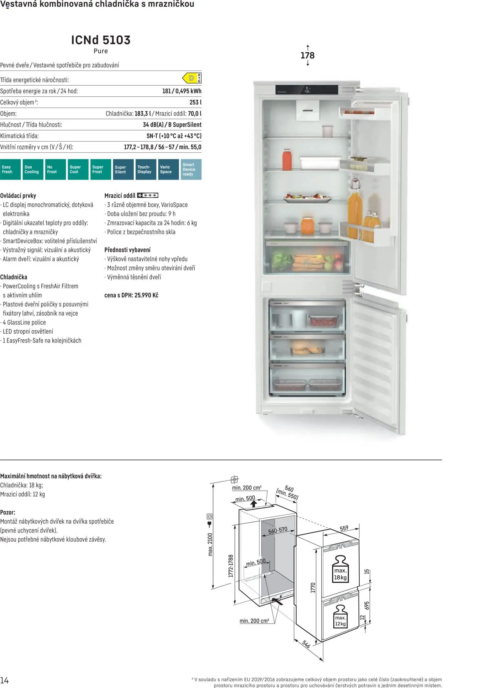 Möbelix leták - Liebherr od 01.10.2025 | Strana: 14 | Produkty: Vejce, Zásobník, Chladnička, Police