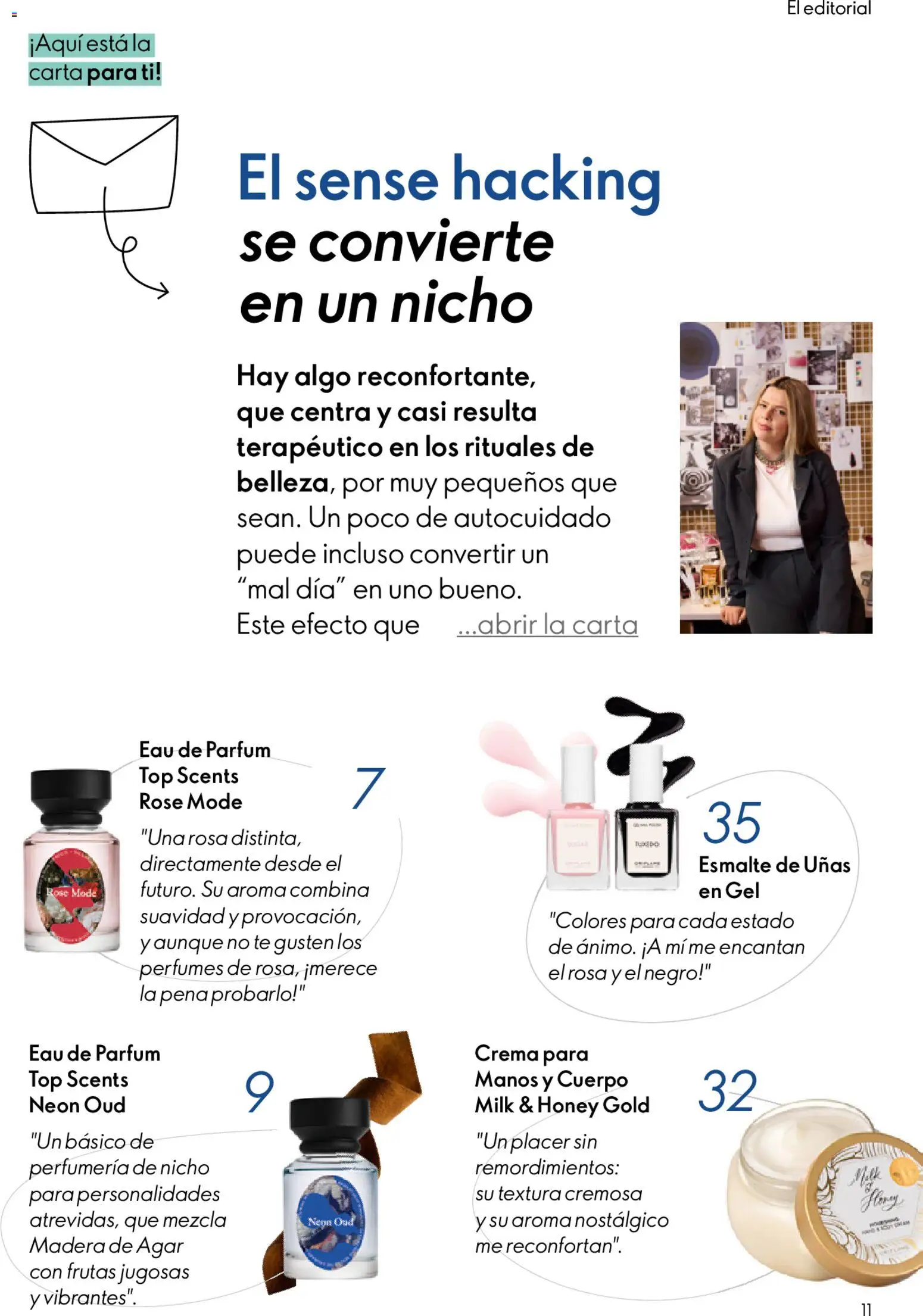 Oriflame - Catálogo Campaña 6 │ válido desde el 22.04.2026 | Página: 11 | Productos: Esmalte de uñas, Crema, Té, Eau de parfum