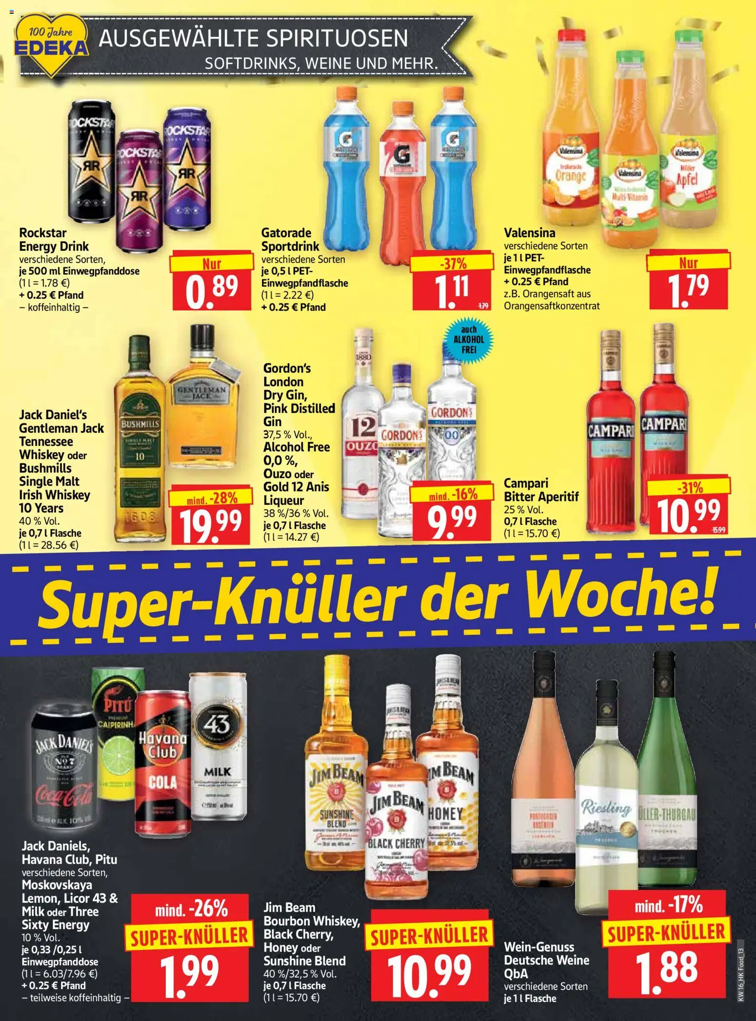 HERKULES Prospekt 	 – gültig ab 13.04.2026 | Seite: 13 | Produkte: Jim beam, Coca cola, Energy, Rockstar