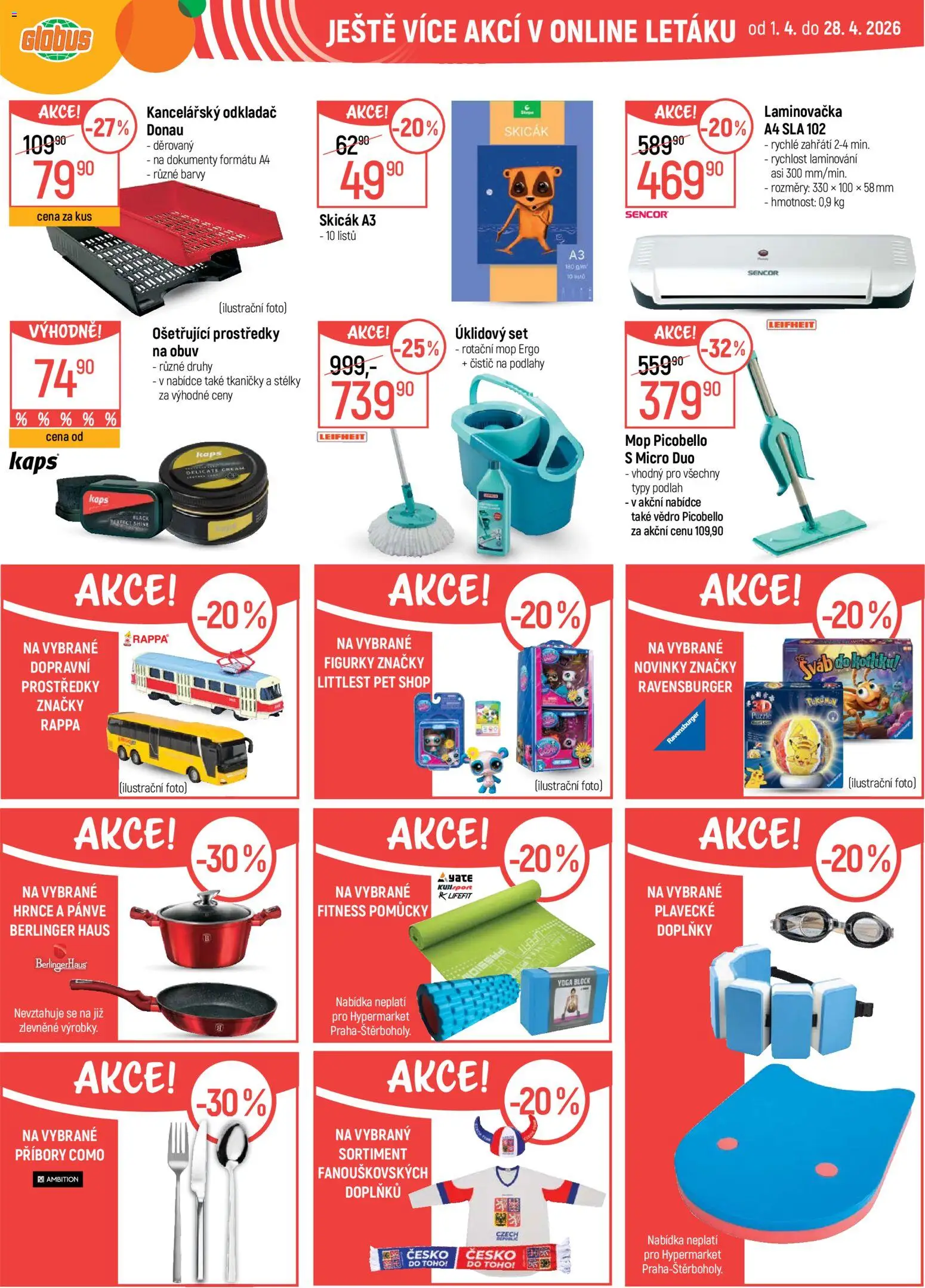 Globus leták - Trmice od 22.04.2026 | Strana: 42 | Produkty: Hrnce, Leifheit, Mop, Puzzle