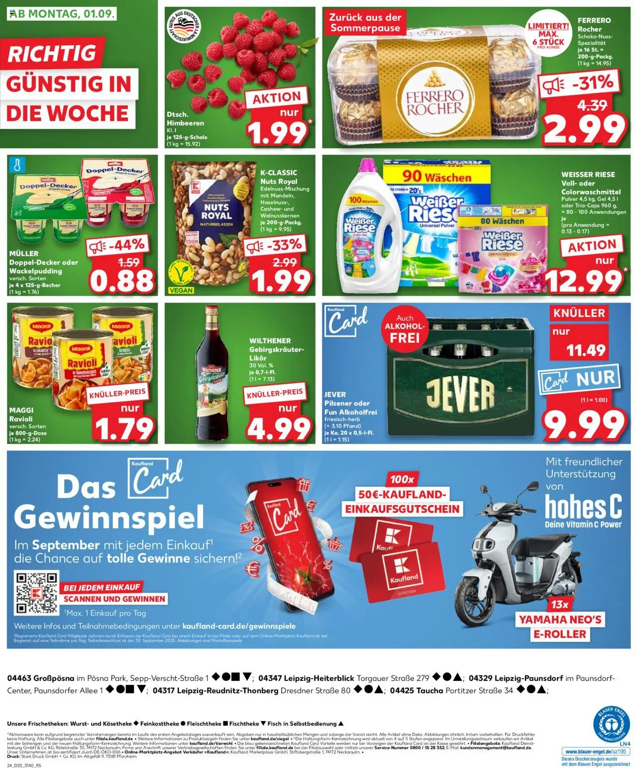 Kaufland prospekt Leipzig	 - gültig ab dem 28.08.2025 | Seite: 24 | Produkte: Ferrero rocher, Pudding, Fisch, Pasta