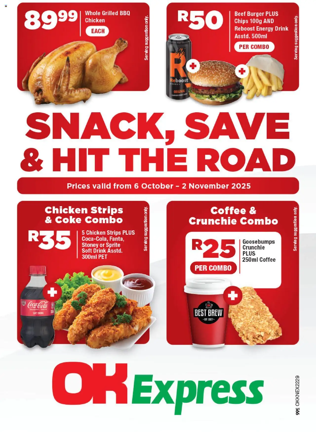 New OK Foods catalogue – valid from 06.10.2025 | Page: 1 | Products: Fanta, Sprite, Stoney, Chips