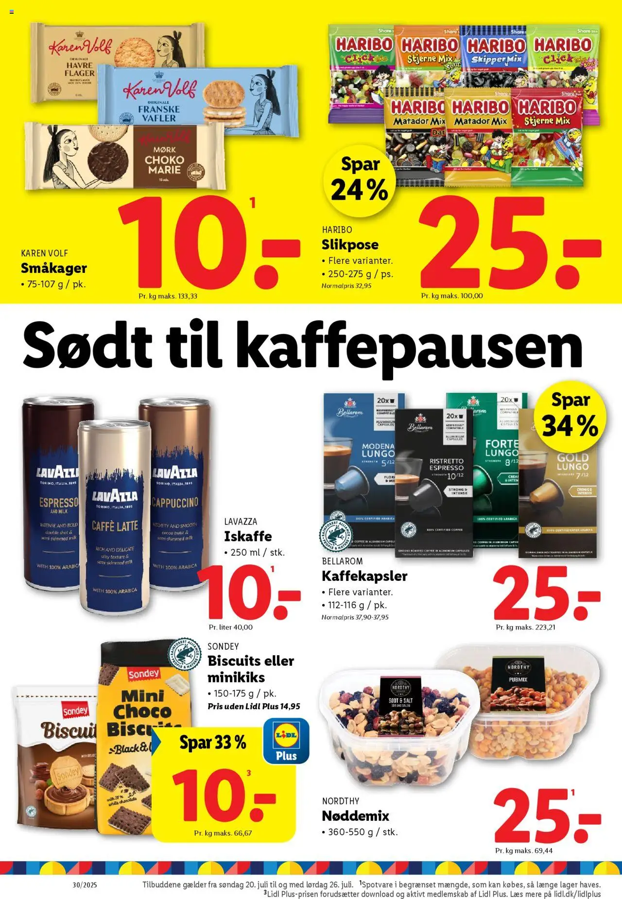 Lidl Tilbudsavis gyldig fra 24.07.2025 | Side: 22 | Produkter: Småkager, Vafler, Flager, Søm