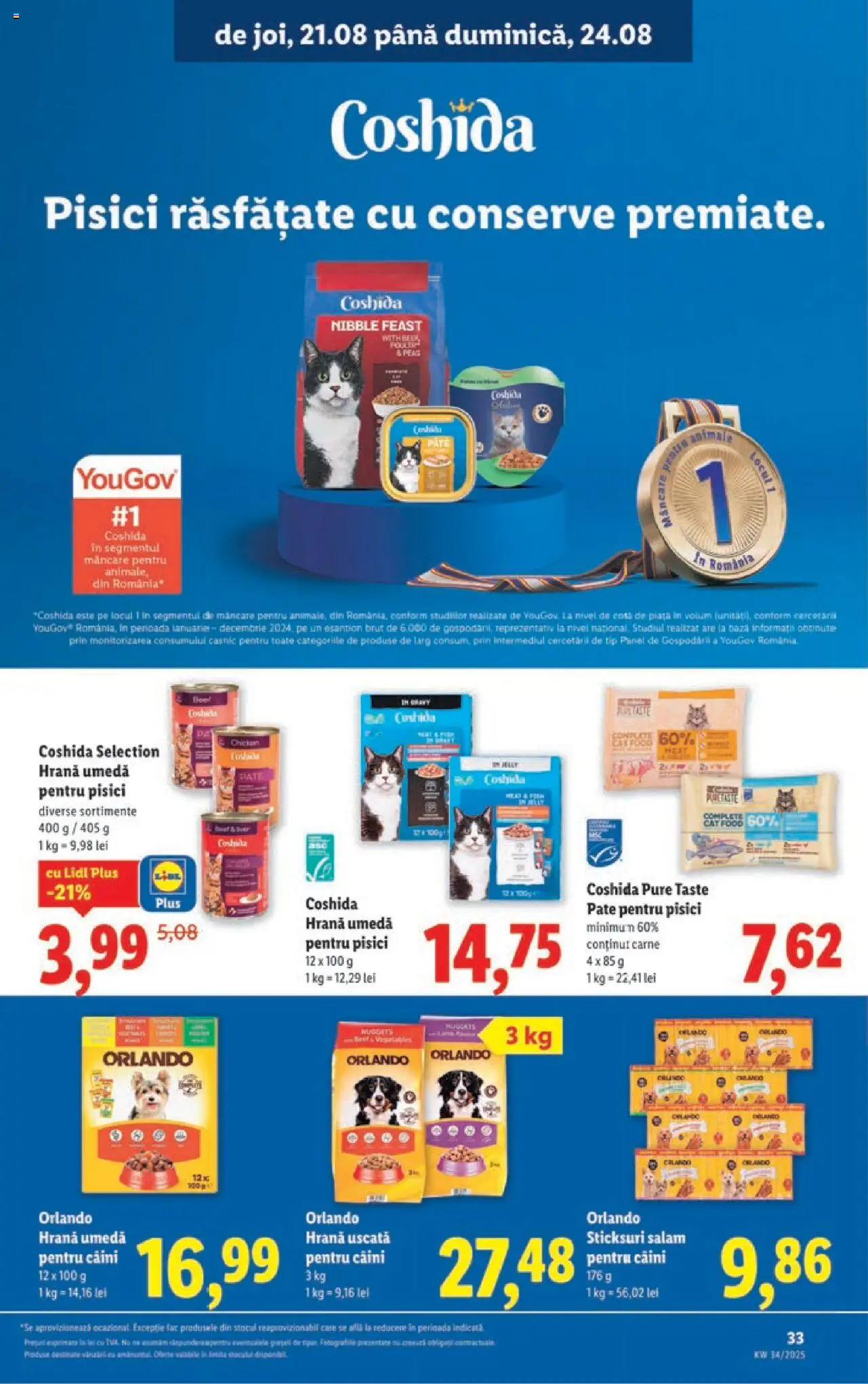 Catalog Lidl – valabil de la 18.08.2025 | Pagină: 33 | Produse: Pate, Sticksuri, Salam