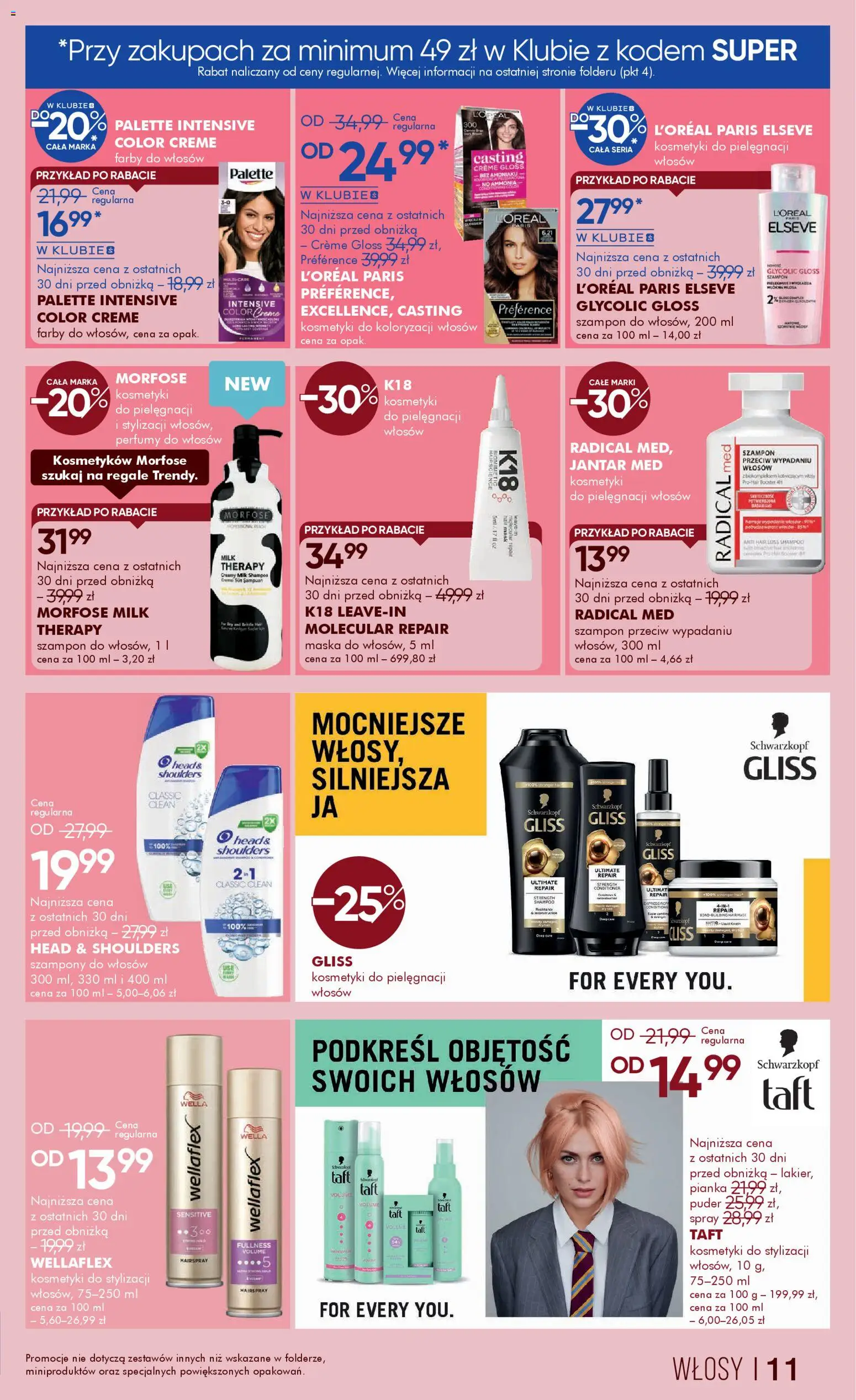 Super-pharm Gazetka od 01.12.2025 | Strona: 11 | Produkty: Farby do włosów, Kosmetyki, Gry, Maska