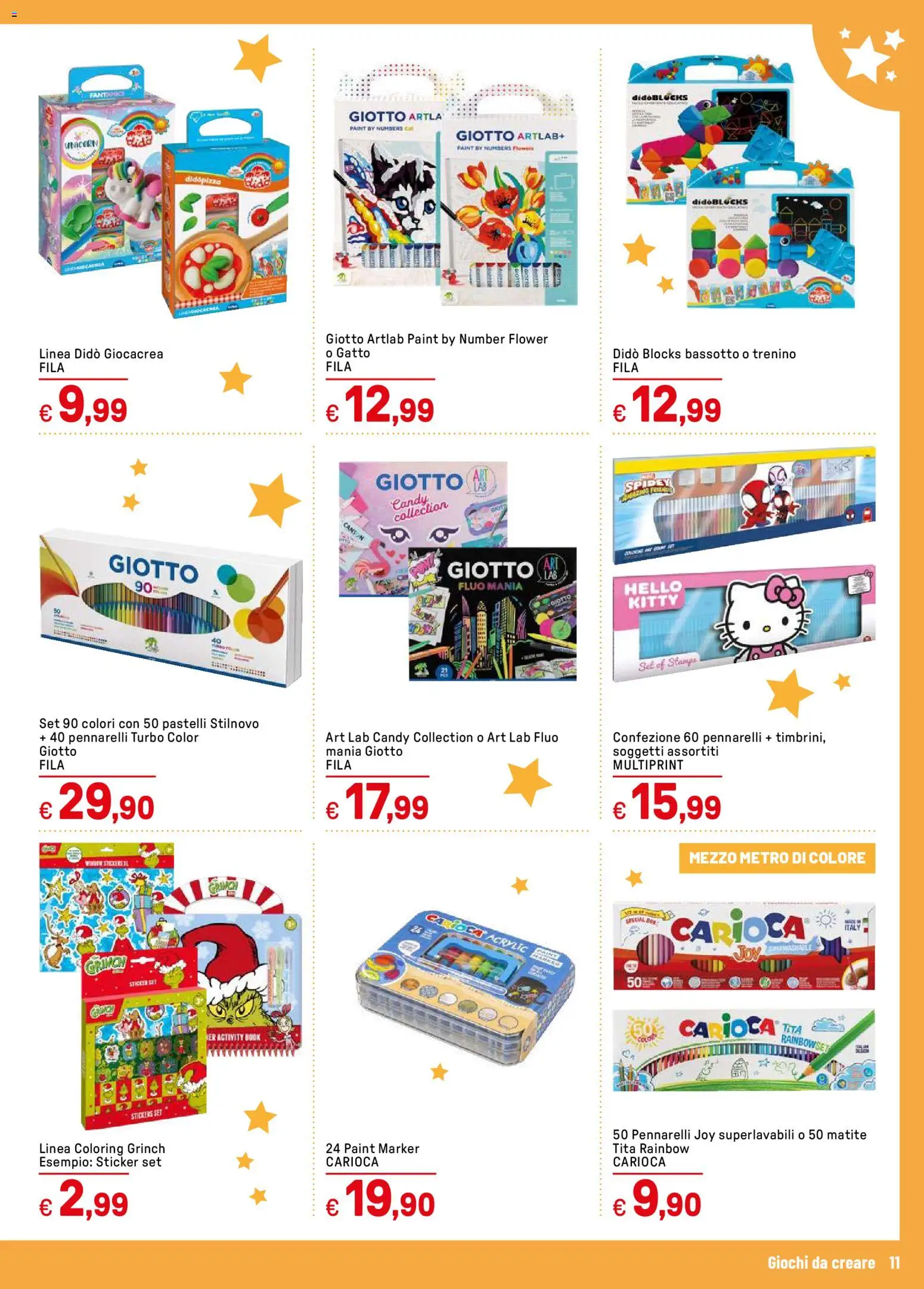 Volantino Iper del 05.11.2025 | Pagina: 11 | Prodotti: Pennarelli, Pastelli