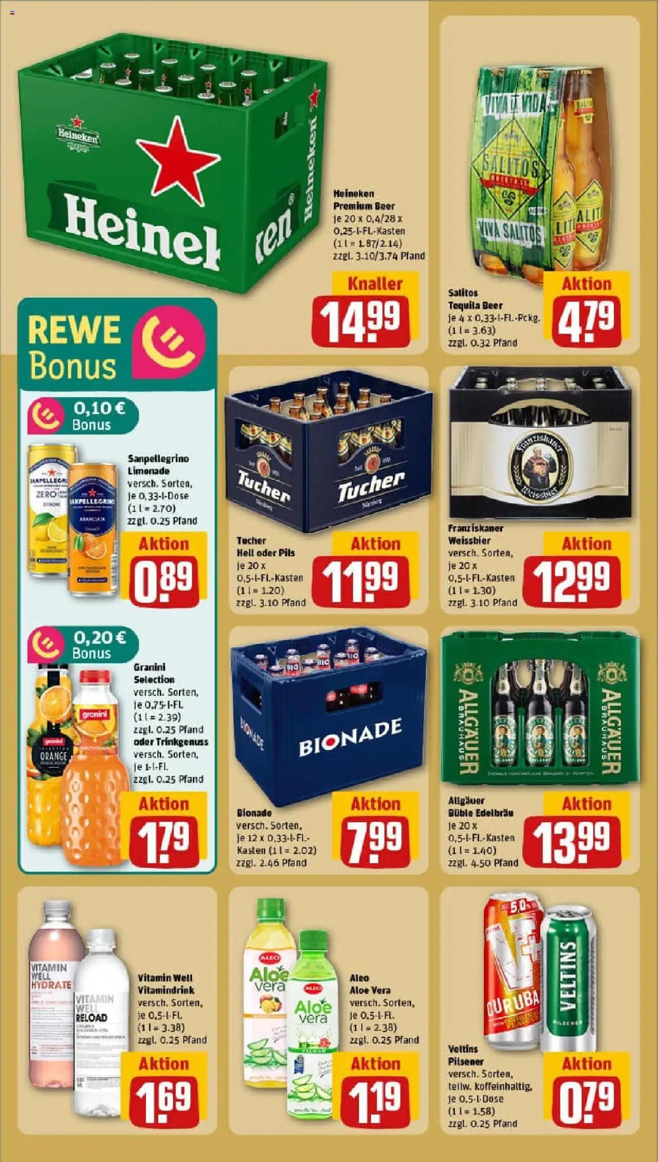 Rewe prospekt Münchberg	 - gültig ab dem 29.06.2025 | Seite: 20 | Produkte: Franziskaner, Bionade, Tequila, Granini