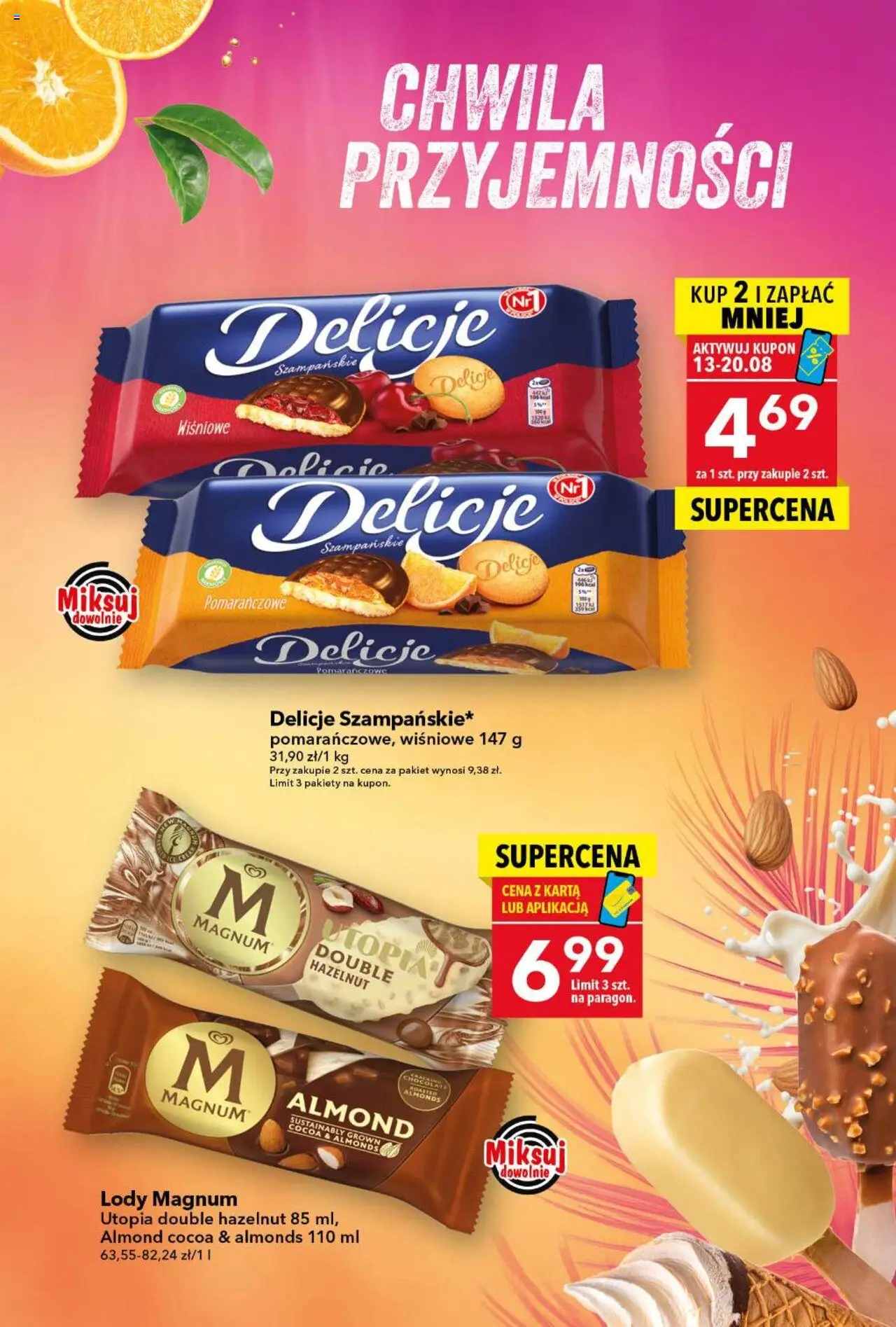 Lewiatan gazetka od 13.08.2025 | Strona: 10 | Produkty: Karta, Lody Magnum, Lody