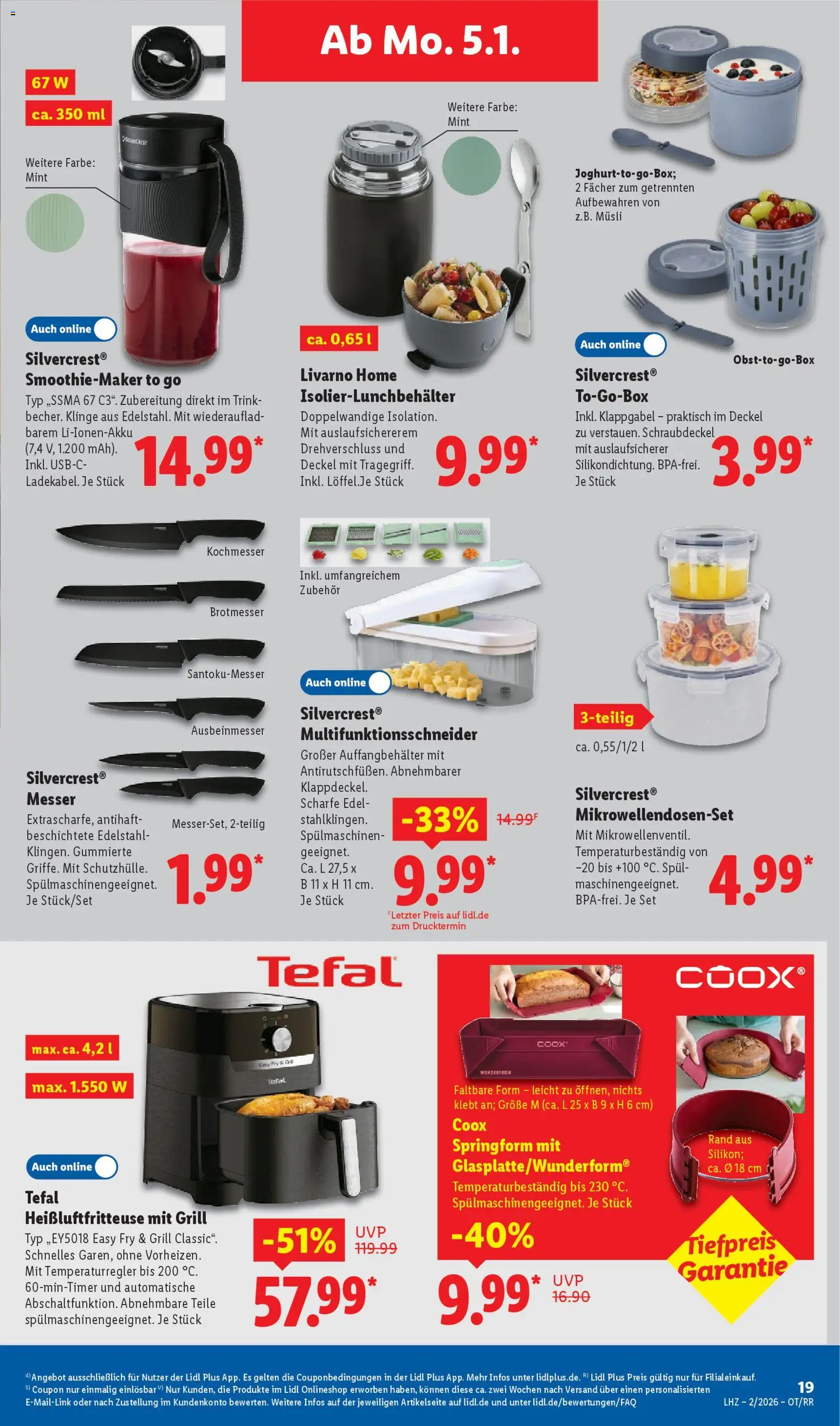 Lidl Prospekt Krefeld – gültig ab 05.01.2026 | Seite: 27 | Produkte: Musli, Grill, Heißluftfritteuse