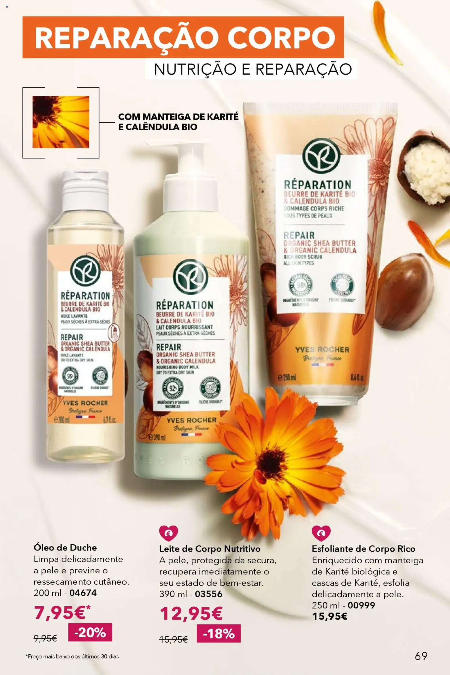 Yves Rocher catálogo 4 │ válido de 12.03.2026 | Página: 69 | Produtos: Leite, Manteiga, Óleo