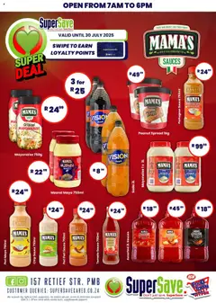 Super Save Mama’s finest │ valid from 11.07.2025 | Page: 2 | Products: Detergente líquido, Mayonnaise, Sauce, Chilli
