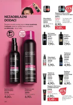 Katalog Avon - Pregled kataloga iz trgovine Avon, vrijedi od 30.09.2025 | Stranica: 182 | Proizvodi: Serum za kosu, Šampon, Maska, Krema